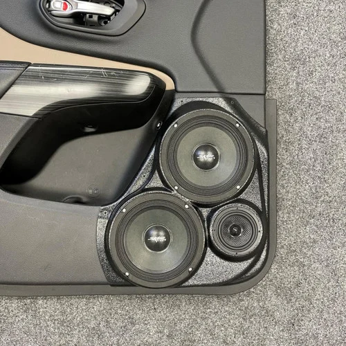 DOWN4SOUND Dual 6.5" and Single 3.5" Speaker Pods for the Front Door of a 14-23 Jeep Cherokee