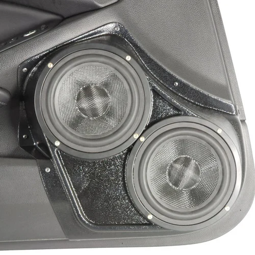 DOWN4SOUND Dual 6.5" Speaker Pods for the Front Door of a 18-22 Honda Accord 4 Door