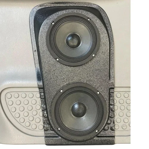 DOWN4SOUND Dual 6.5" Speaker Pods for the Rear Door of a 99-07 Ford F-250 F-350 Extended Cab Manual Window