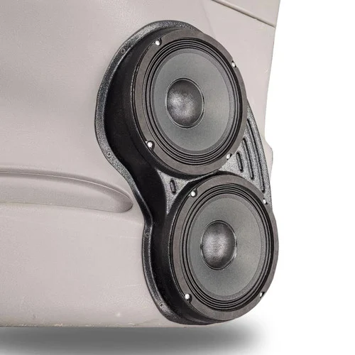 DOWN4SOUND Dual 8" Speaker Pods for the Front Door of a 02-09 Chevrolet Trailblazer SUV