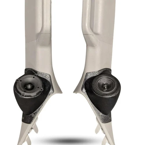 DOWN4SOUND Single 3.5" Speaker Pods for the A-Pillar of a 15-20 Ford F-150-Ford F-250 & F-350