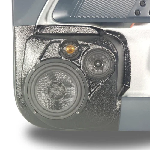 DOWN4SOUND Single 6.5" and Single 3.5" and Single Tweeter Speaker Pods for the Front Door of a 22-24 Ford Maverick