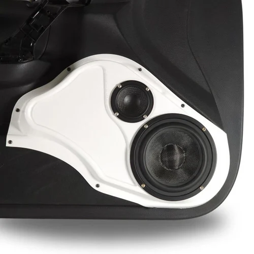 DOWN4SOUND Single 6.5" and Single 3.5" Speaker Pods for the Front Door of a 13-18 Nissan Altima 4 Door