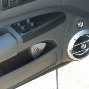 DOWN4SOUND Single 6.5" and Single Tweeter Speaker Pods for the Front Door of a 92-96 Chevrolet Caprice-Chevrolet Impala