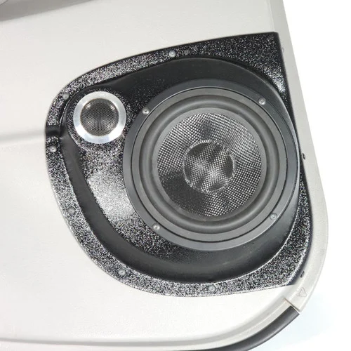 DOWN4SOUND Single 6.5" and Single Tweeter Speaker Pods for the Rear Door of a 07-11 Toyota Camry