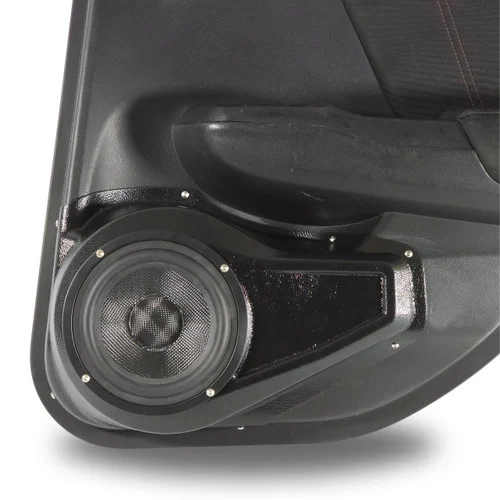 DOWN4SOUND Single 6.5" Speaker Pods for the Rear Door of a 12-15 Honda Civic 4 Door