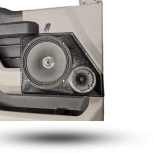 DOWN4SOUND Single 8" and Single 3.5" Speaker Pods for the Front Door of a 15-20 Ford F-150-Ford F-250 & F-350