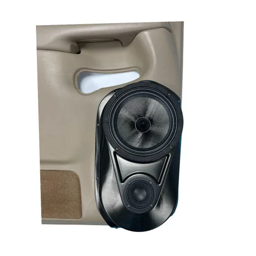DOWN4SOUND Single 8" and Single 3.5" Speaker Pods for the Rear Door of a 00-06 GM Full Size Truck Full Size Rear Door