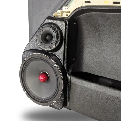DOWN4SOUND Single 8" and Single Tweeter Speaker Pods for the Front Door of a 14-18 Chevrolet Silverado-GMC Sierra