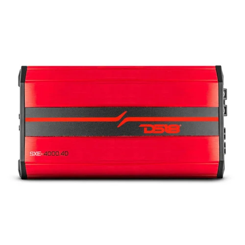 Class D 4-Channel Full-Range Car Amplifier 275 x 4 RMS @4 OHM 4000 Watts - RED