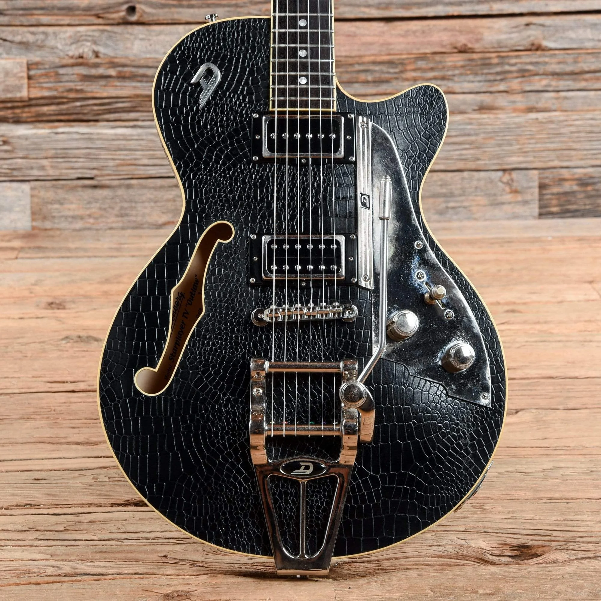 Duesenberg Starplayer TV Outlaw Semi-Hollow Body Black Tolex 2011