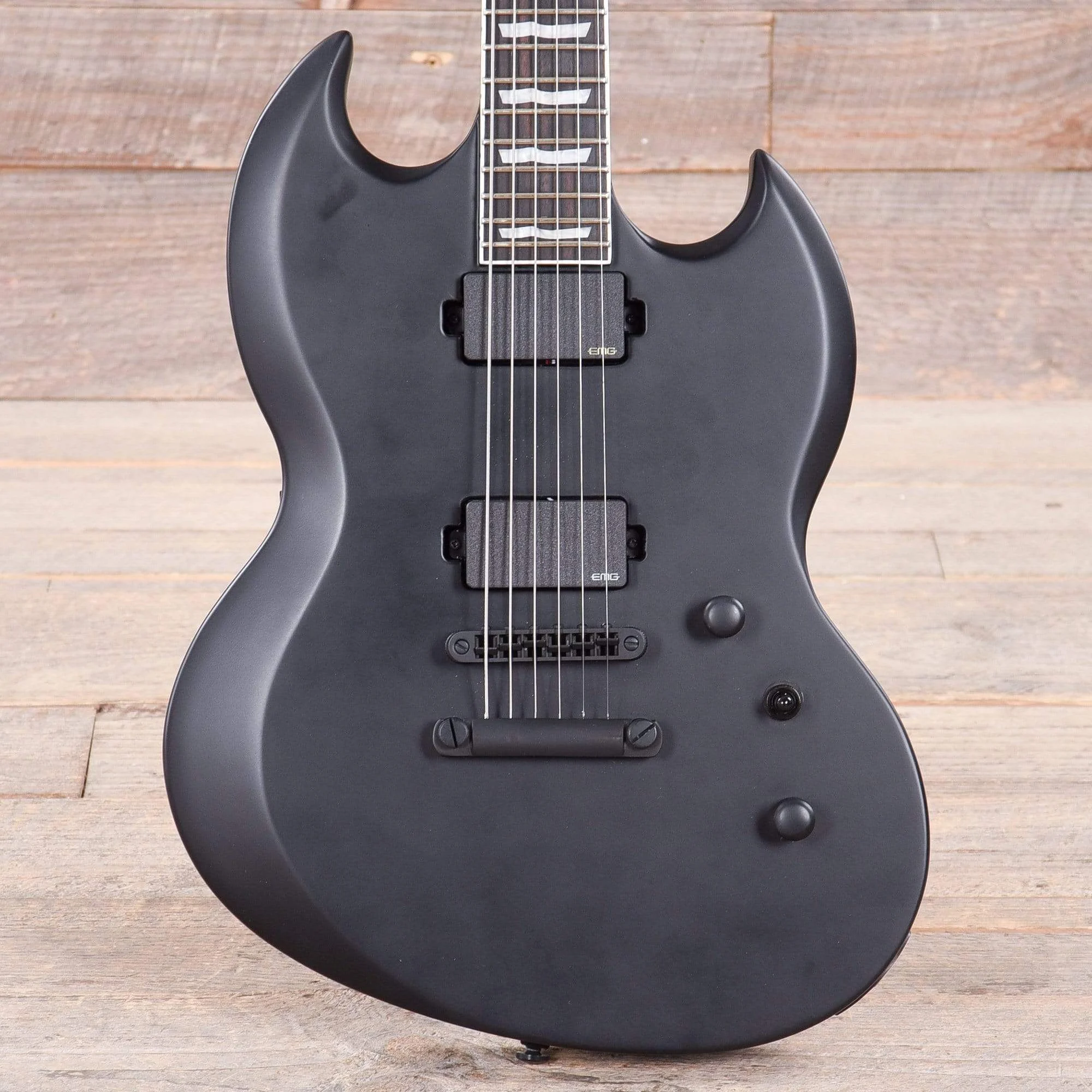 ESP LTD Viper-400 Baritone Black Satin