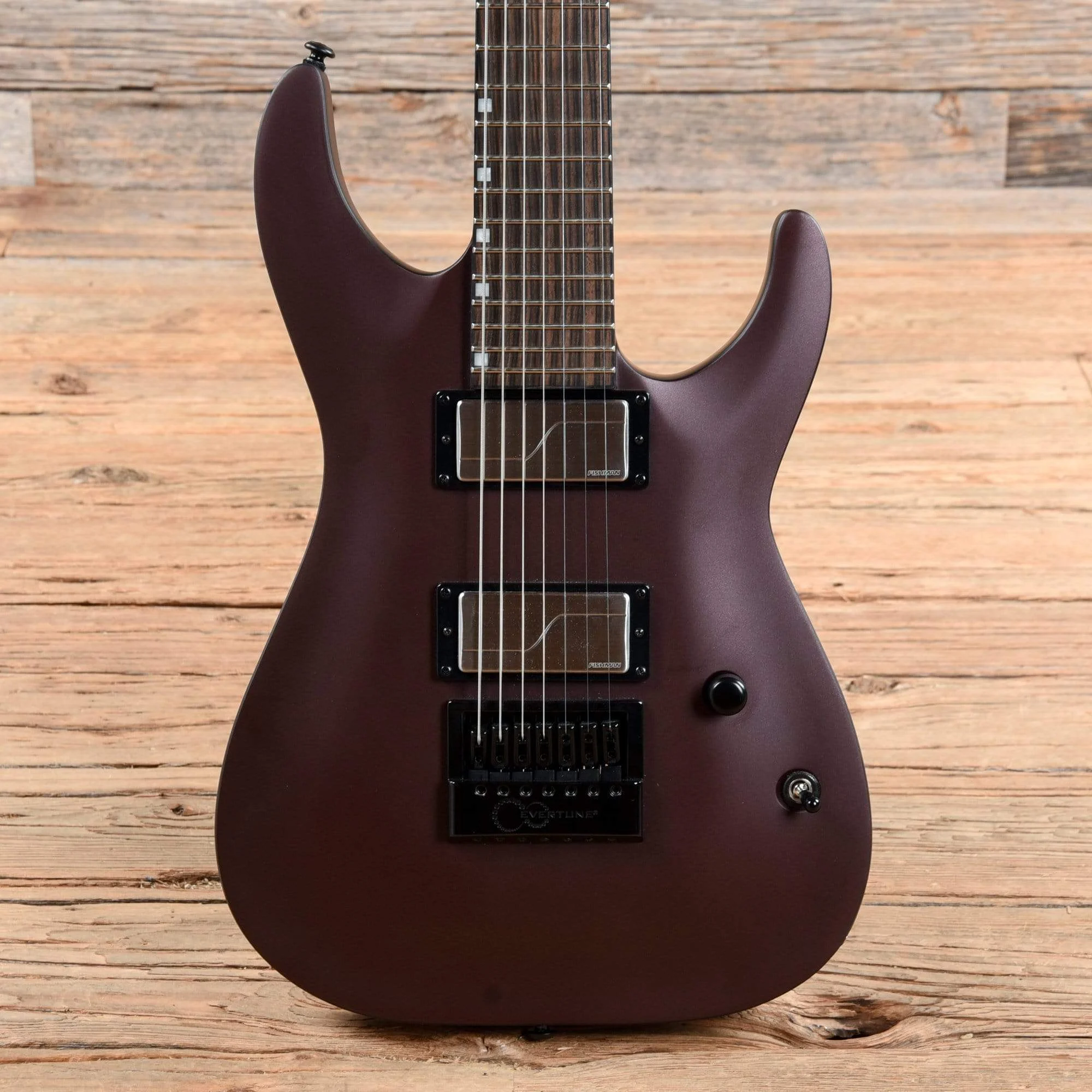 ESP LTD HRF-1007ET Evertune Dark Red Metallic Silver 2018