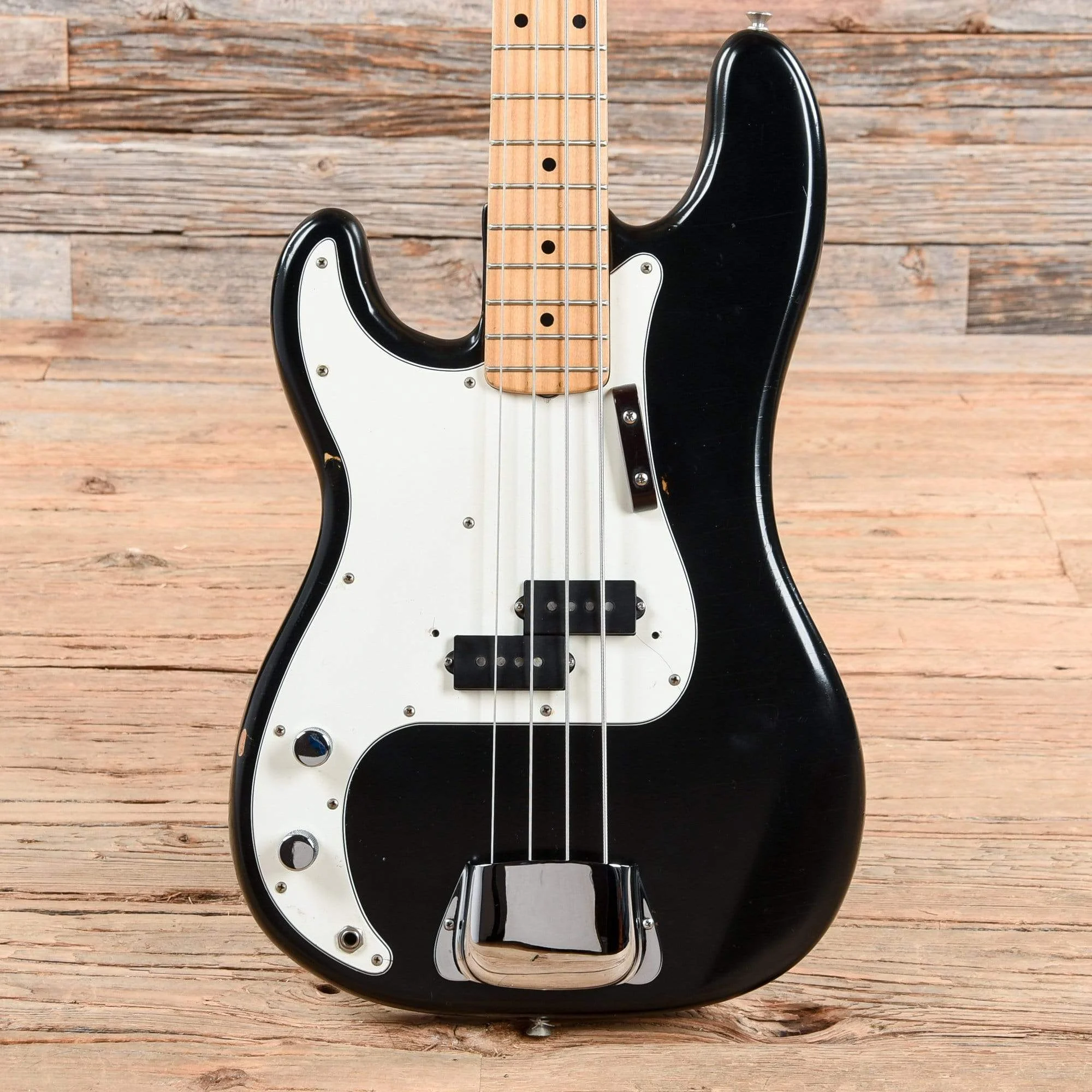 Fender Precision Bass Black Refin 1976 LEFTY