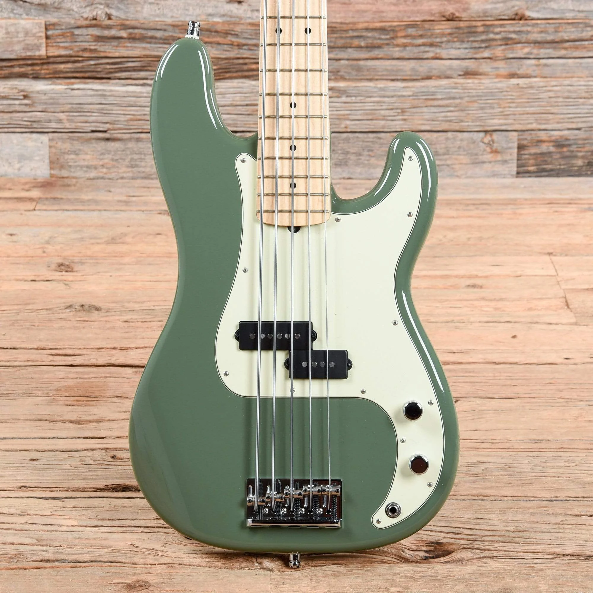 Fender American Pro Precision Bass V Antique Olive 2019