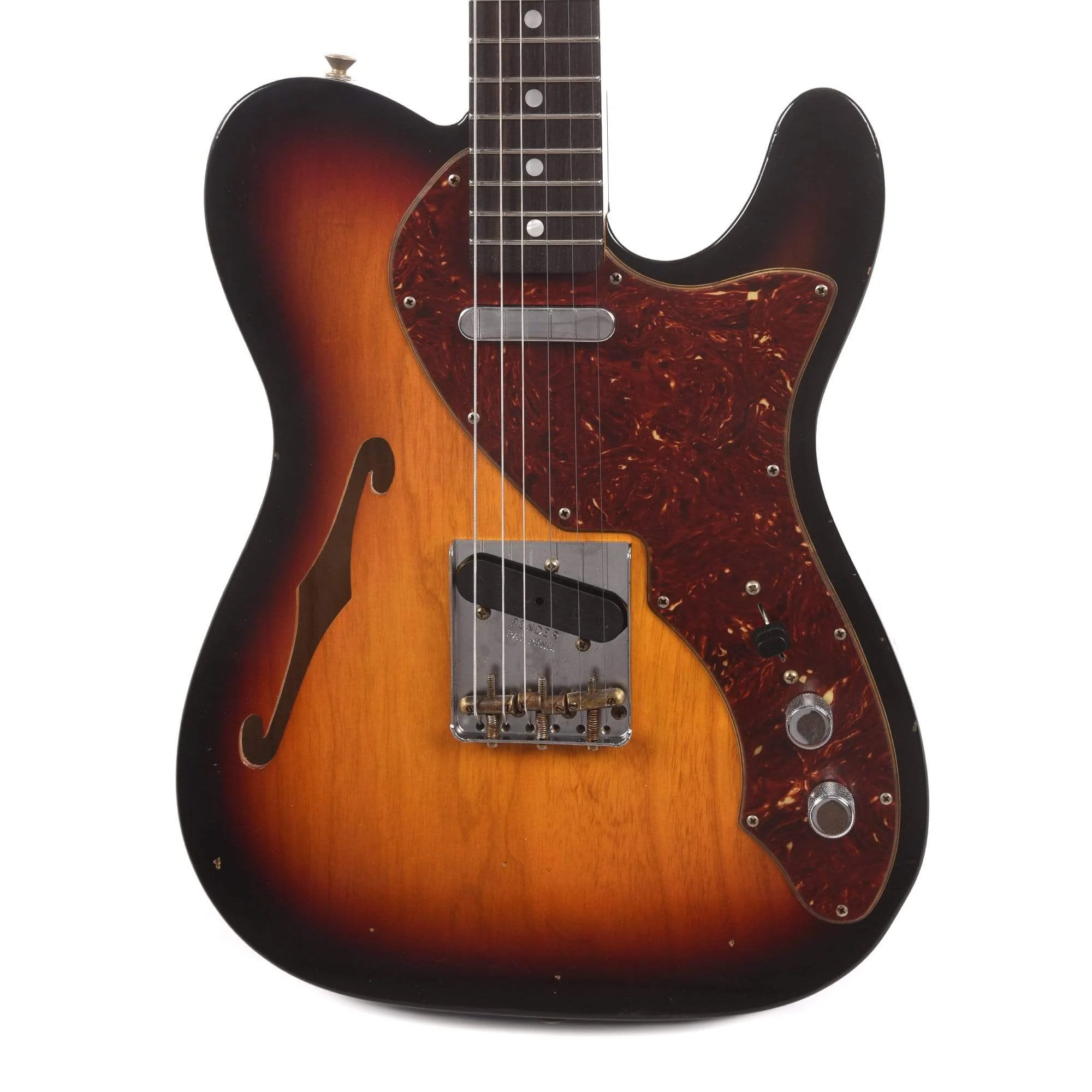 Fender Custom Shop Limited Edition '60s Telecaster Thinline Journeyman Relic Aged 3-Color Sunburst USED