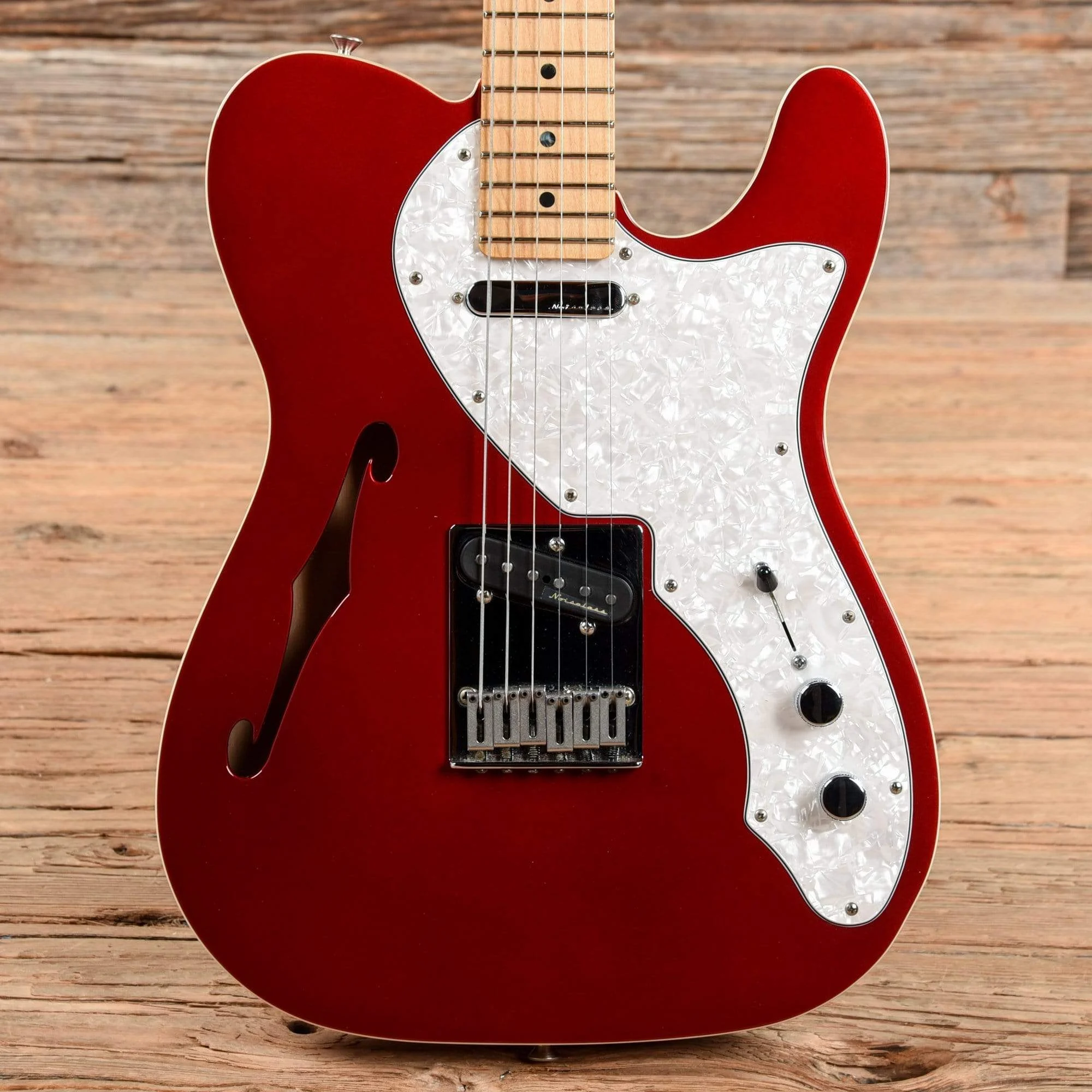 Fender Deluxe Telecaster Thinline Candy Apple Red 2016