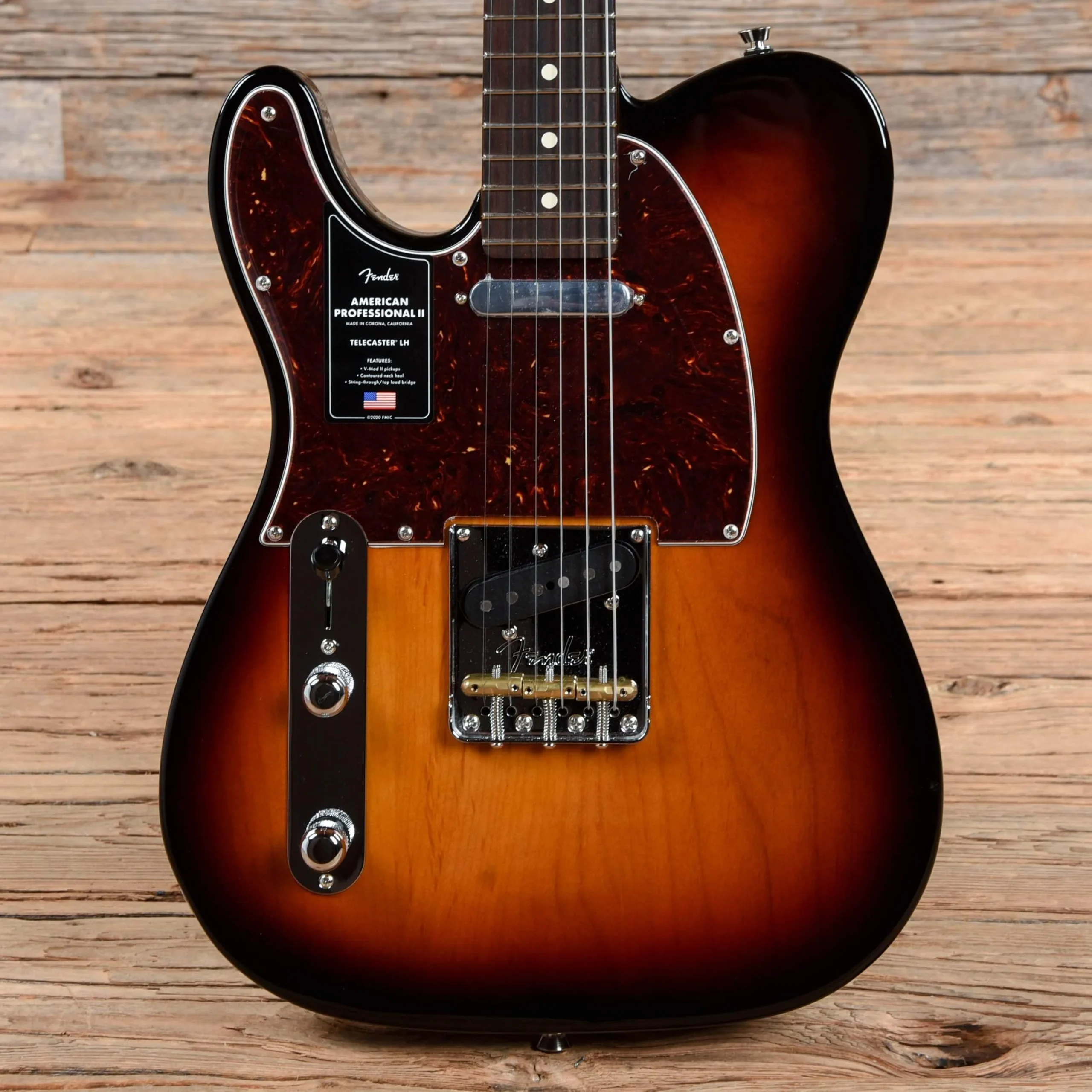 Fender American Pro II Telecaster 3-Color Sunburst 2020 LEFTY