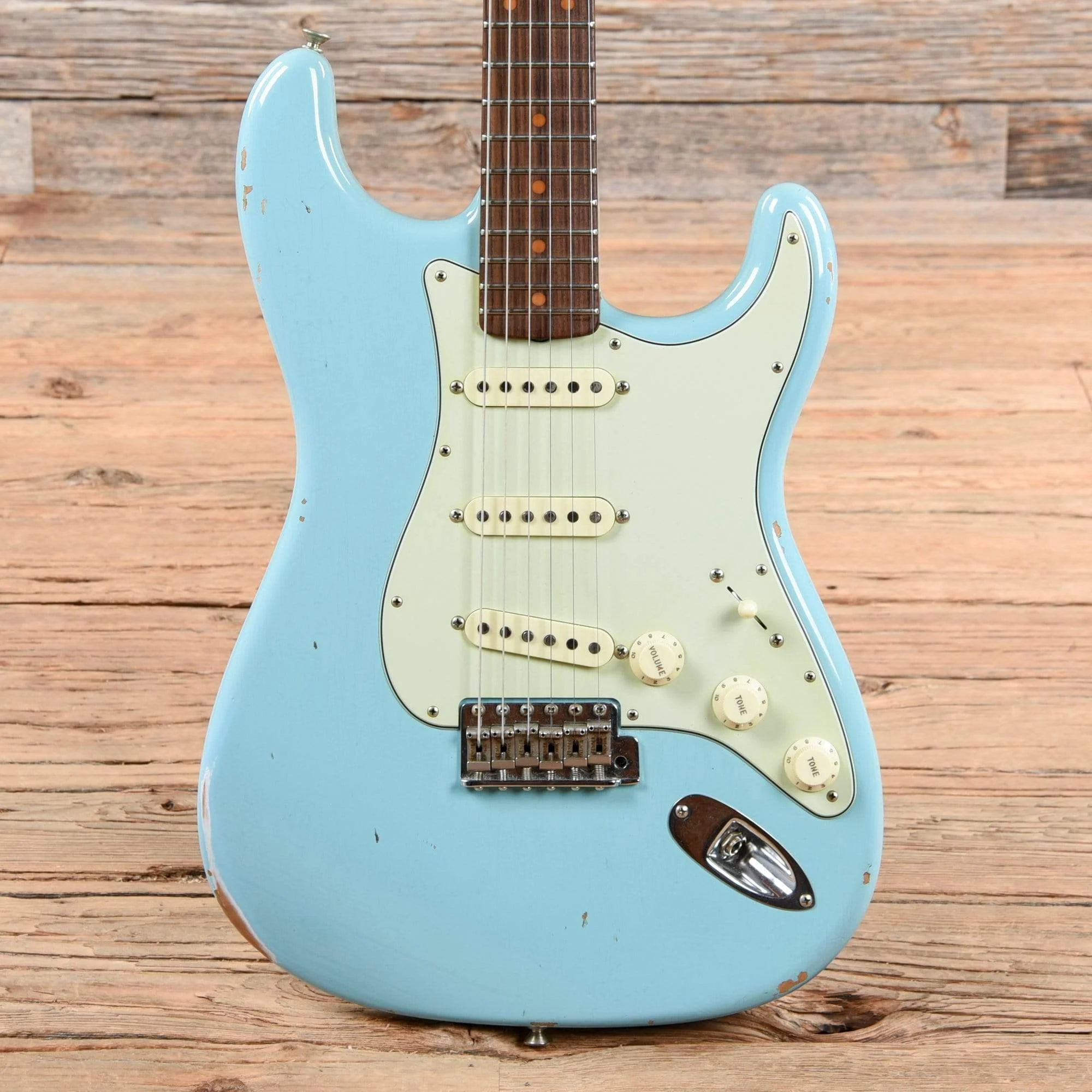 Fender Custom Shop 1960 Stratocaster Relic Aged Daphne Blue 2018