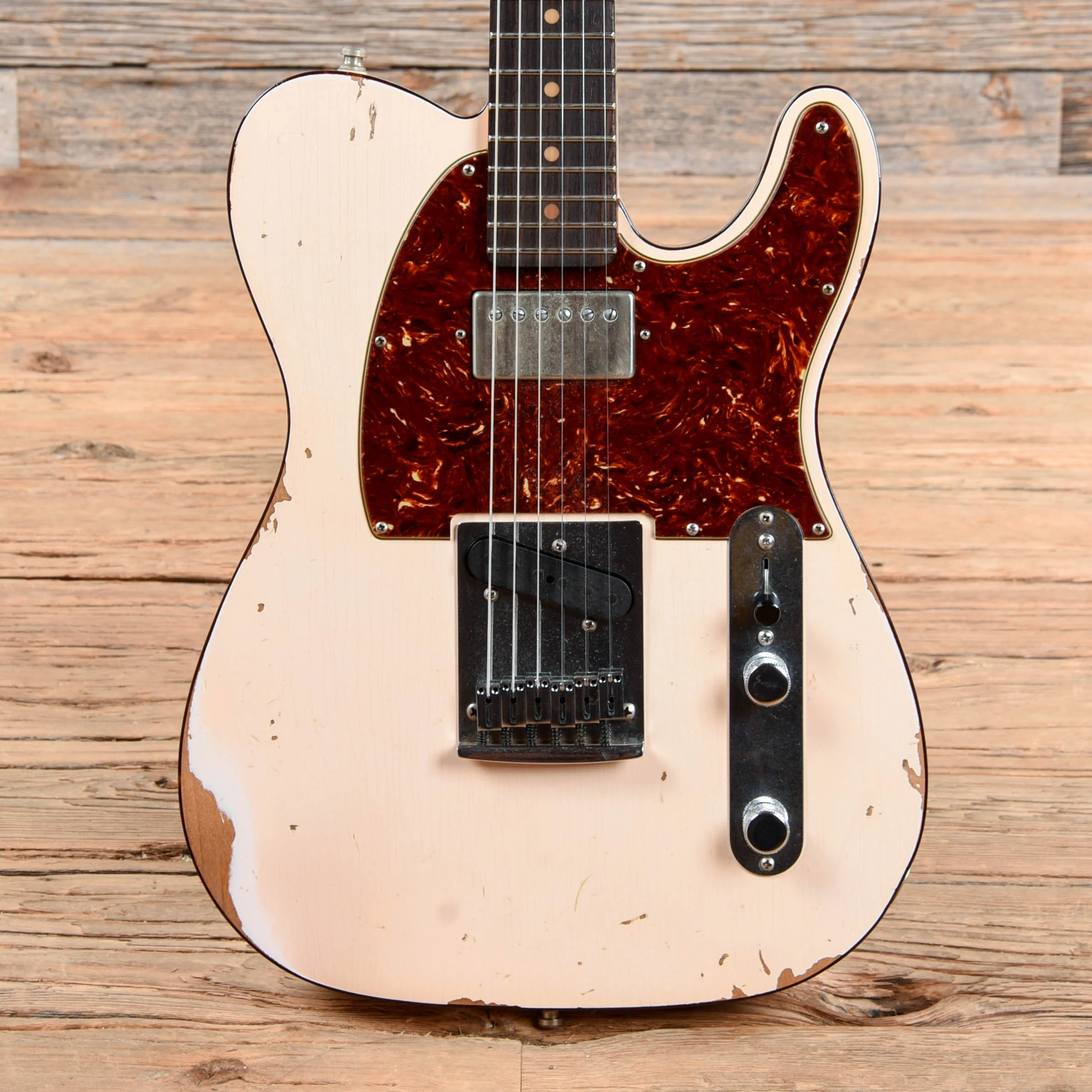Fender Custom Shop American Custom Telecaster H/S "CME Spec" Relic Super Aged/Faded Shell Pink 2018