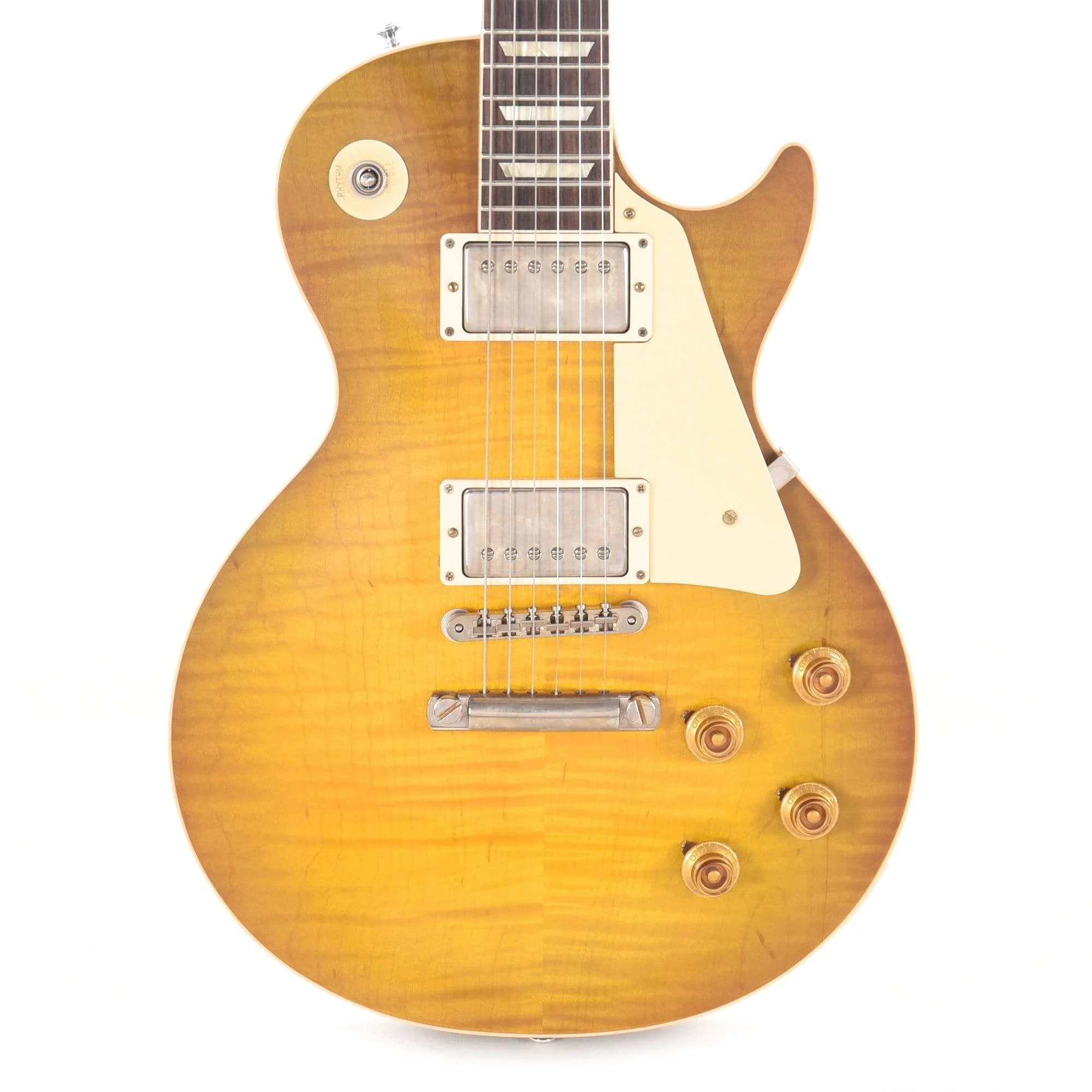 gibson-electric-guitars-solid-body-gibson-custom-1958-les-paul-standard-cme-spec-plain-top-green-lemon-vos-w-59-carmelita-neck-lpr58psl14658-cme90104-u1-28142299349127.webp Gibson Custom 1958 Les Paul Standard "CME Spec" Plain Top Green Lemon VOS w/59 Carmelita Neck