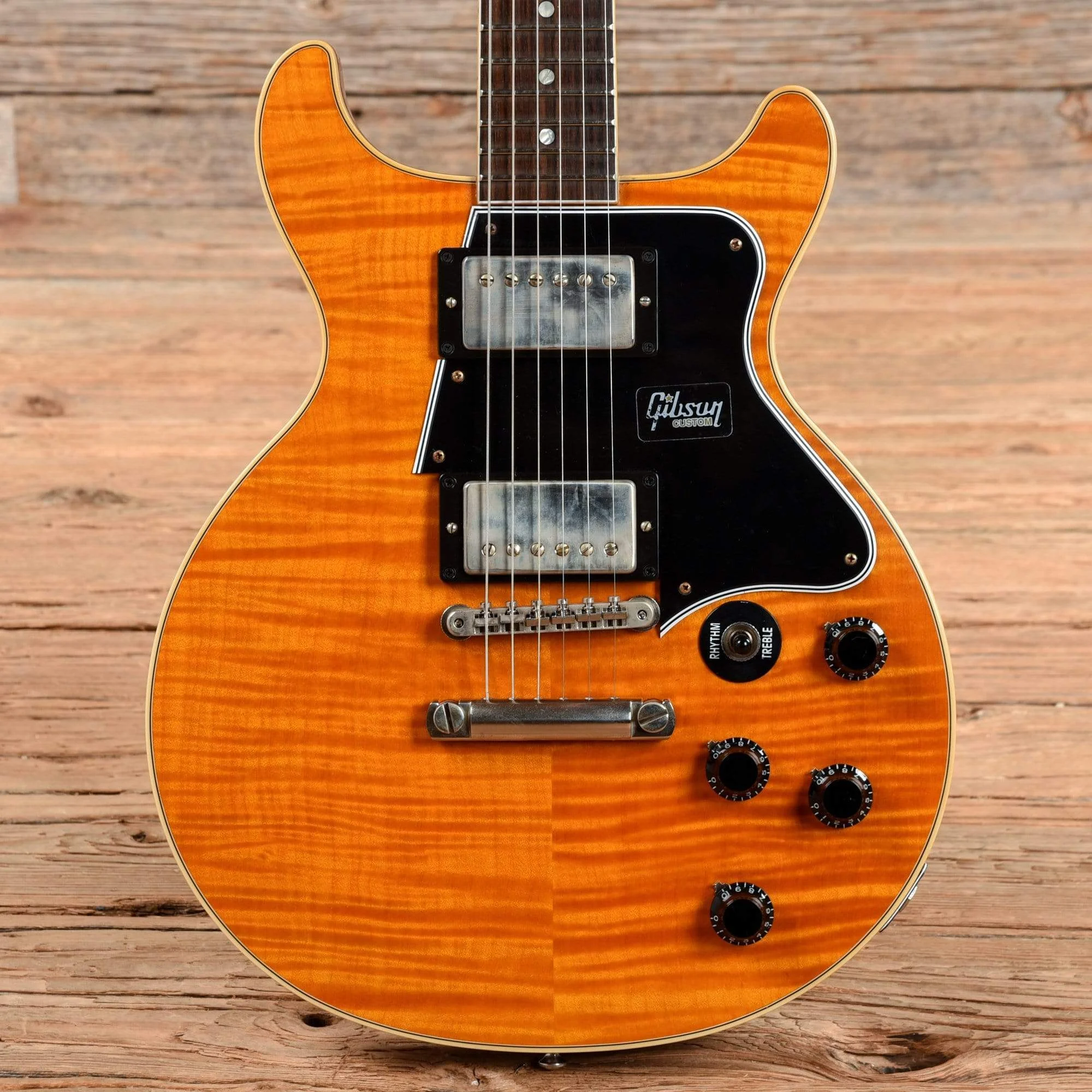 Gibson Custom Les Paul Special DC w/Flame Maple Top Amber 2018
