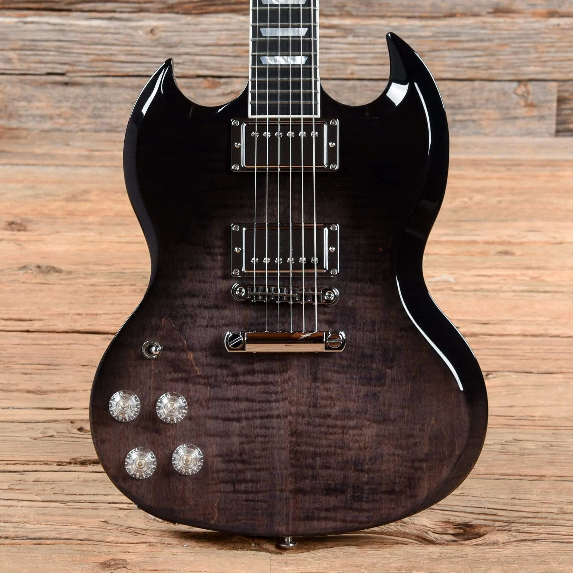 Gibson SG High Performance Trans Black Fade 2019 LEFTY