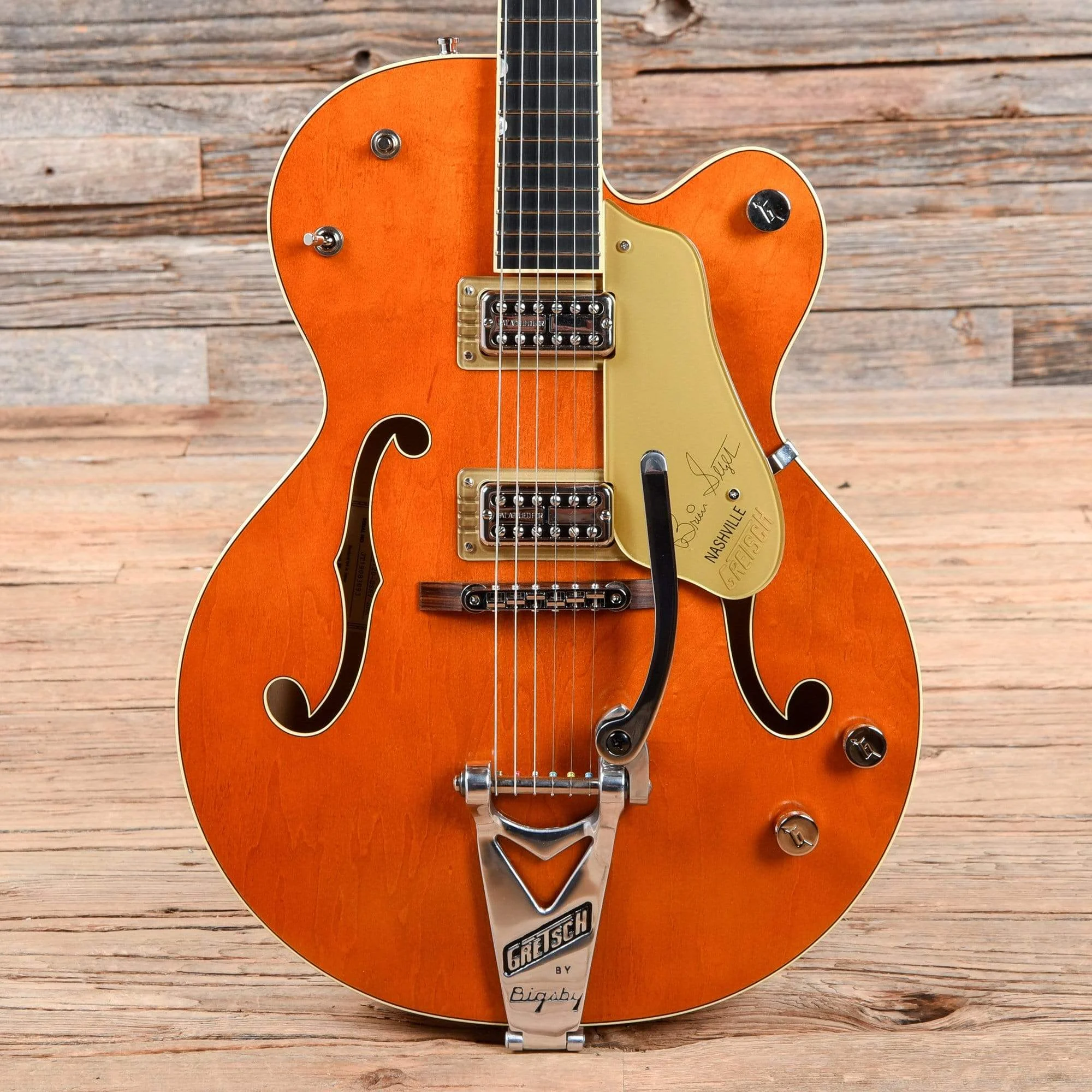 Gretsch G6120T-BSSMK Brian Setzer Signature Nashville Hollow Body '59 "Smoke" Smoke Orange 2019
