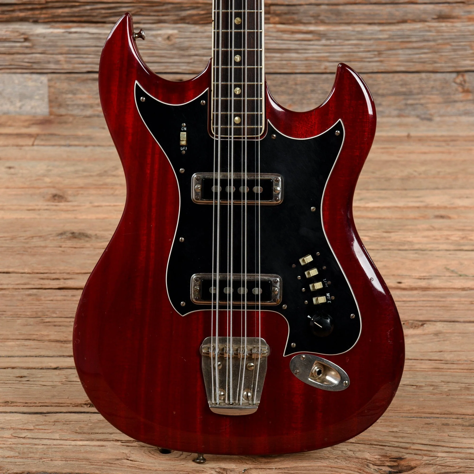 Hagstrom H-8 8-String Bass Cherry 1960s