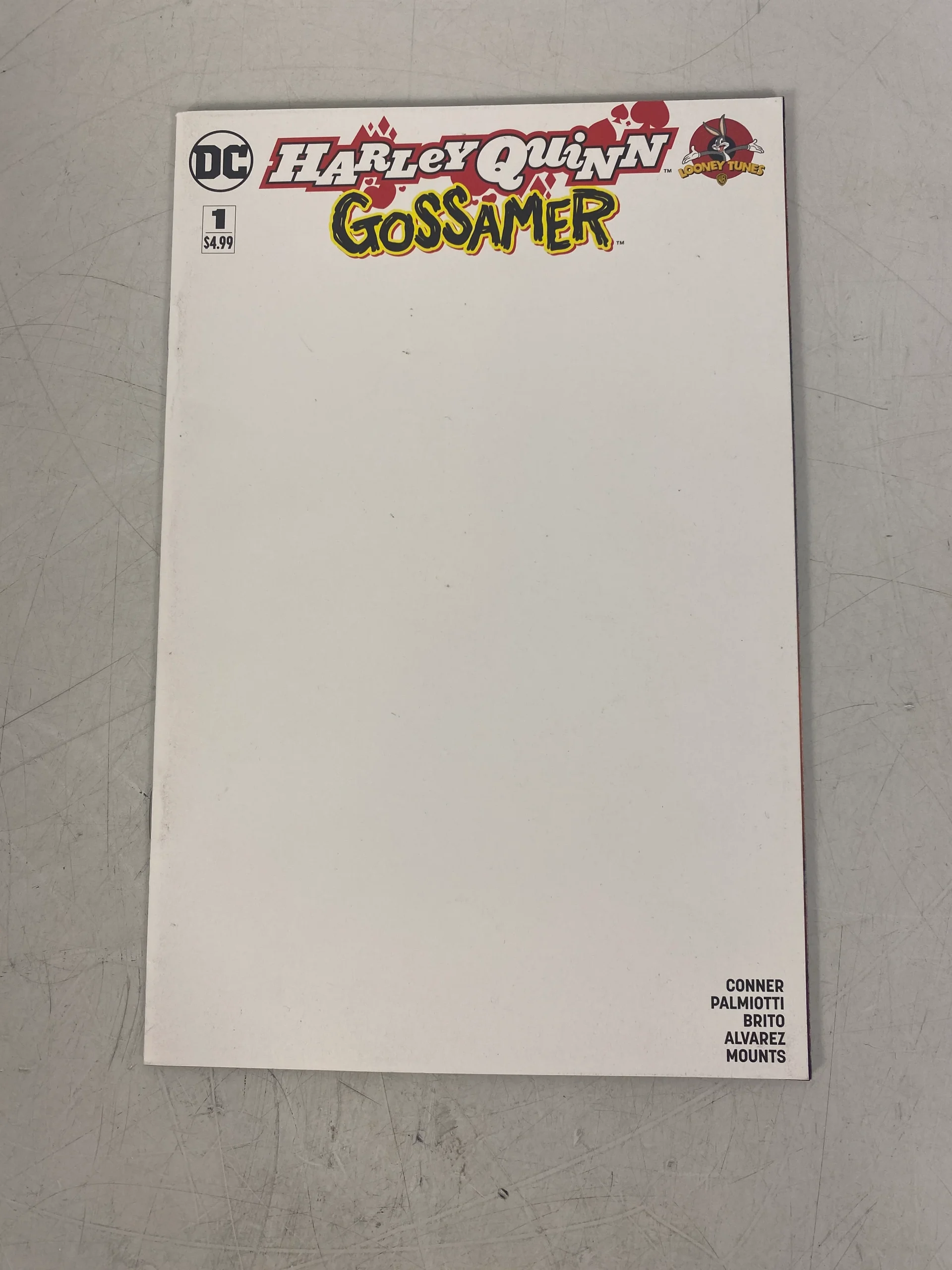 Harley Quinn Gossamer #1 with Variant Blank Cover