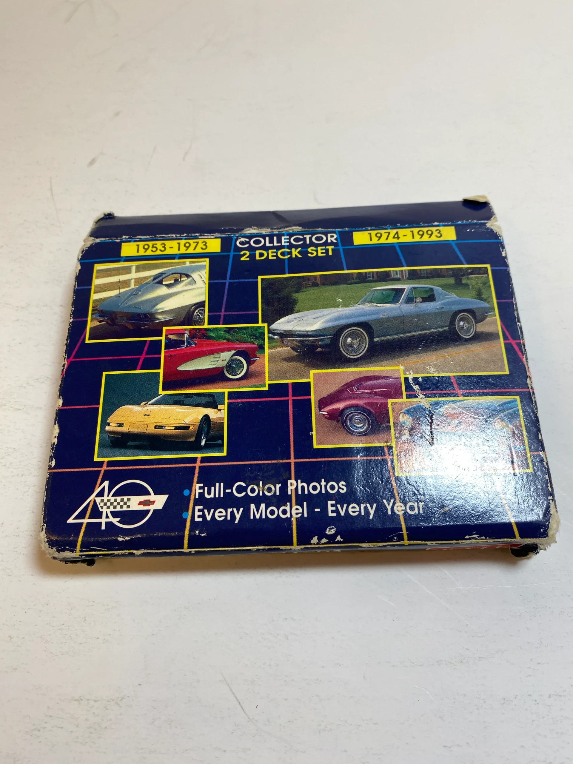 Hoyle Corvette Collector 2 Deck Playing Card Set 1953-1993 Sealed