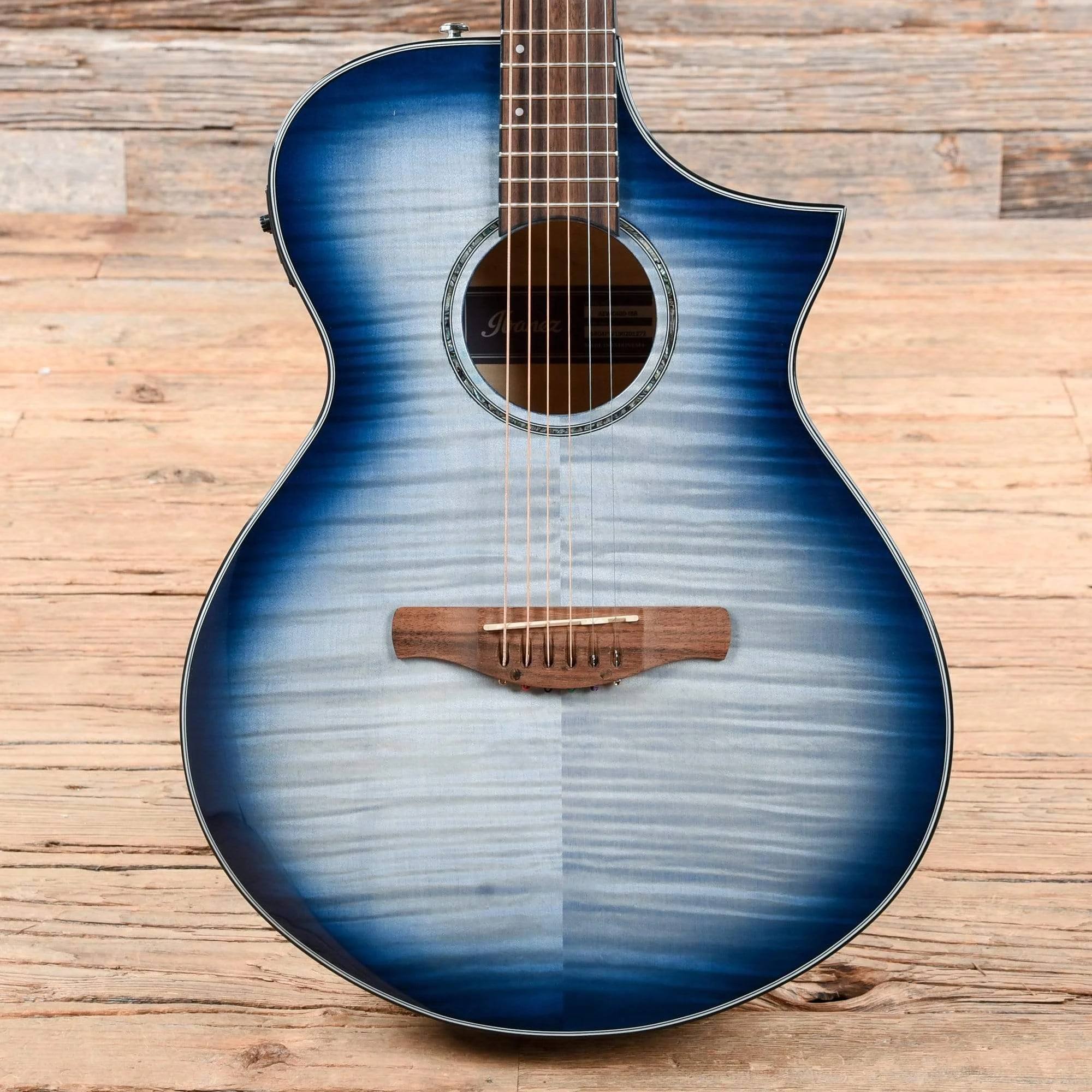 Ibanez AEWC400 AEWC Acoustic Guitar Indigo Blue Burst Gloss 2019