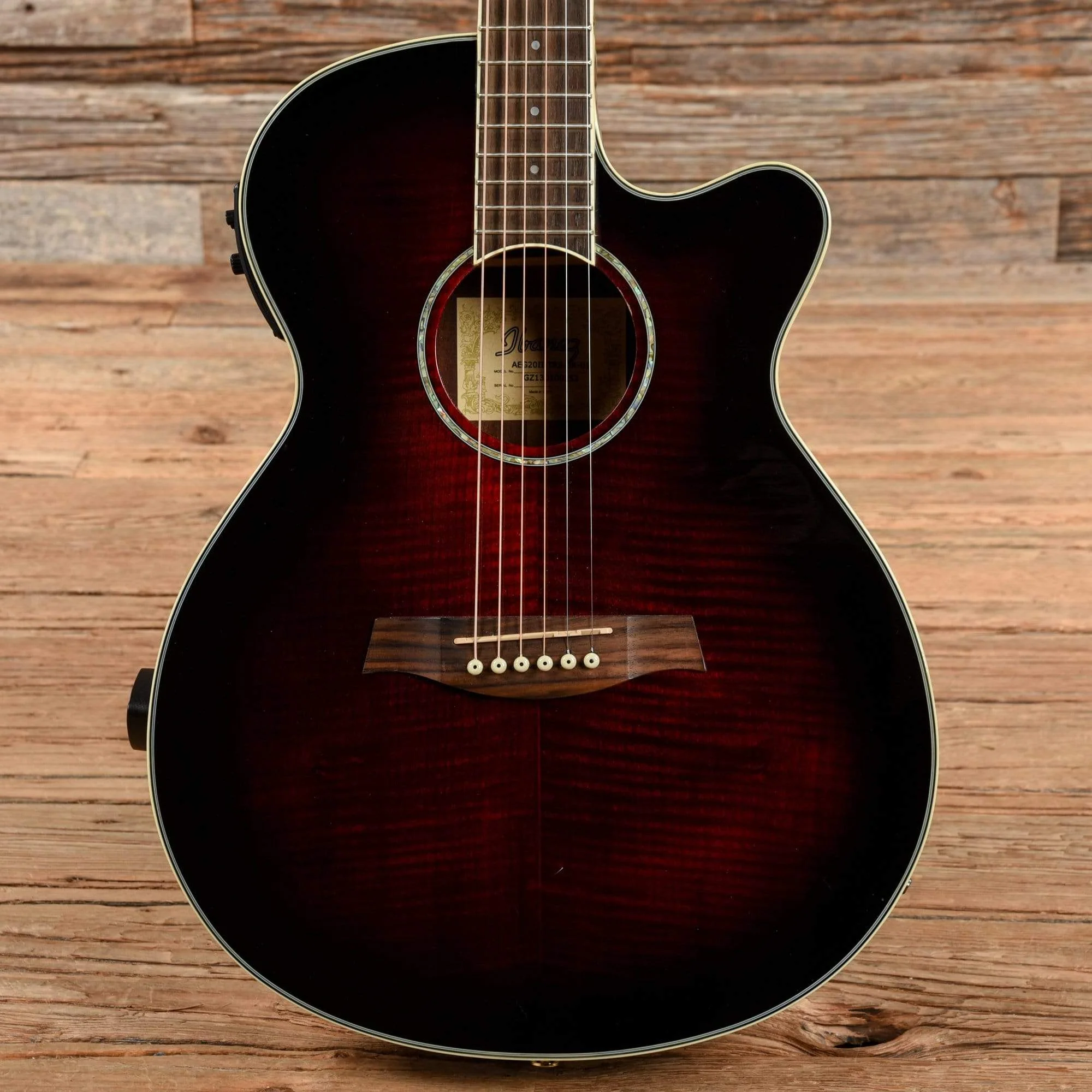 Ibanez AEG20II Transparent Red Sunburst 2013