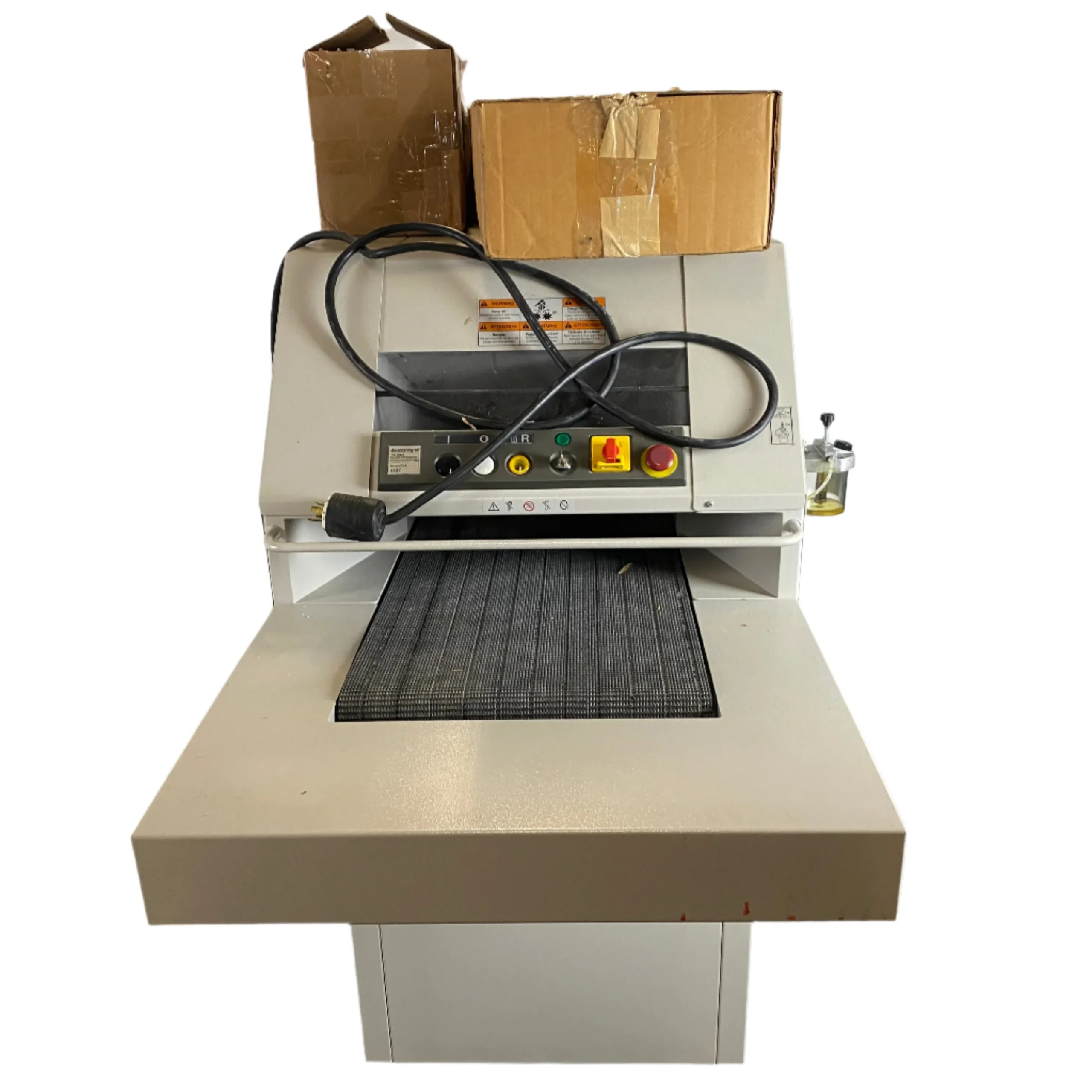 ideal-destroy-it-4107-cross-cut-industrial-belt-paper-shredder.webp IDEAL "Destroy It" #4107 Cross Cut Industrial Belt Paper Shredder