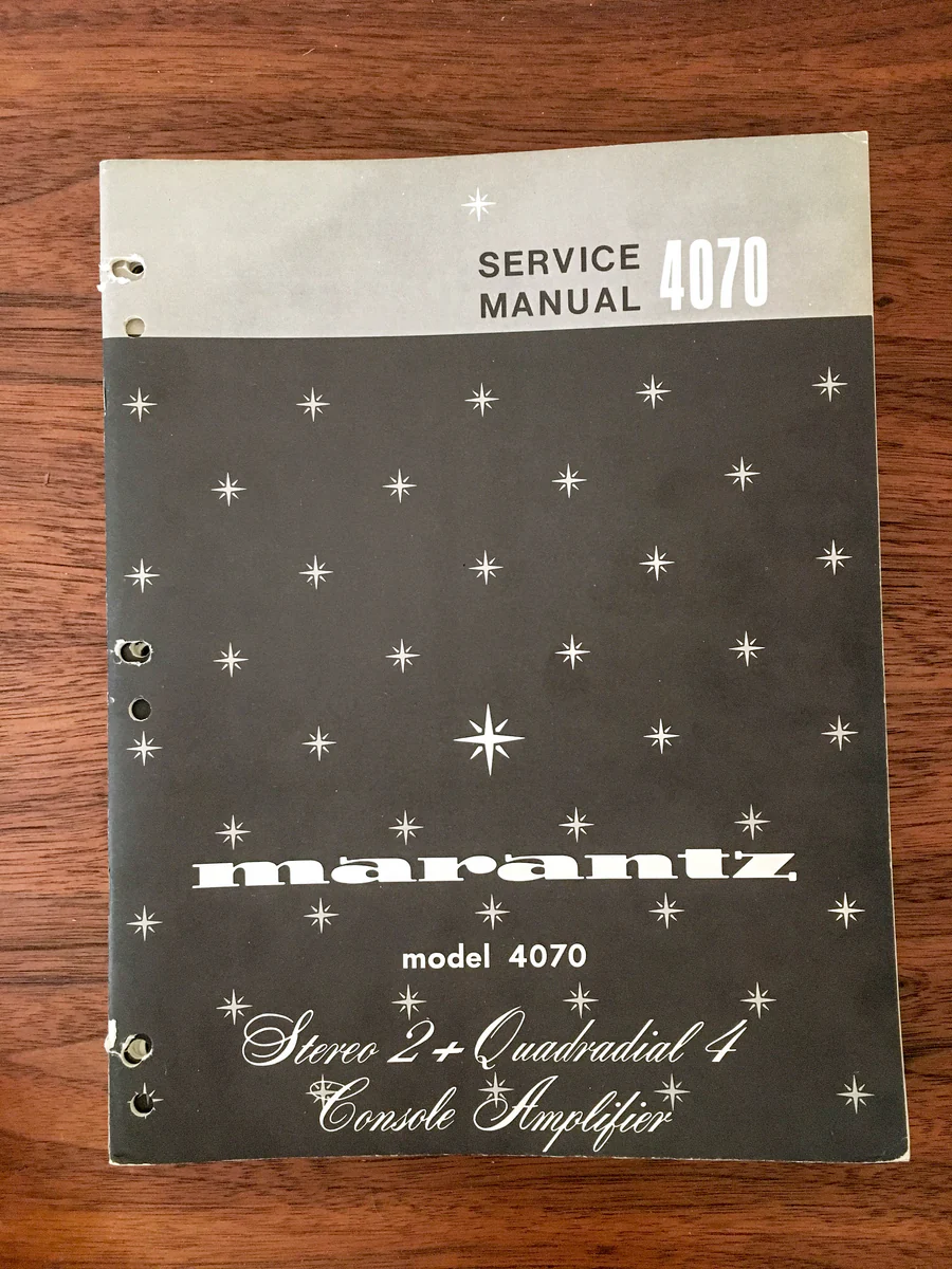 Marantz 4070 Amplifier Service Manual *Original*