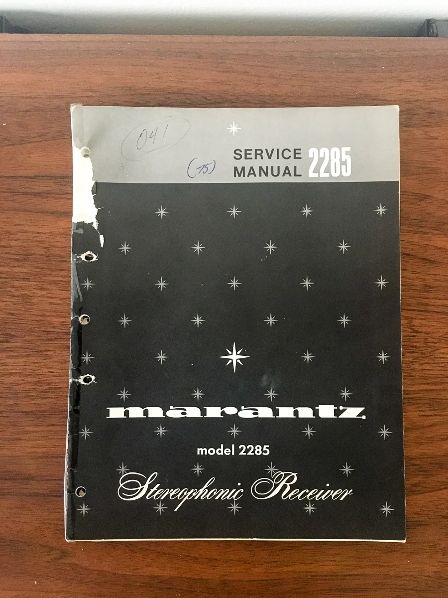 Marantz Model 2285 ReceiverService Manual *Original*