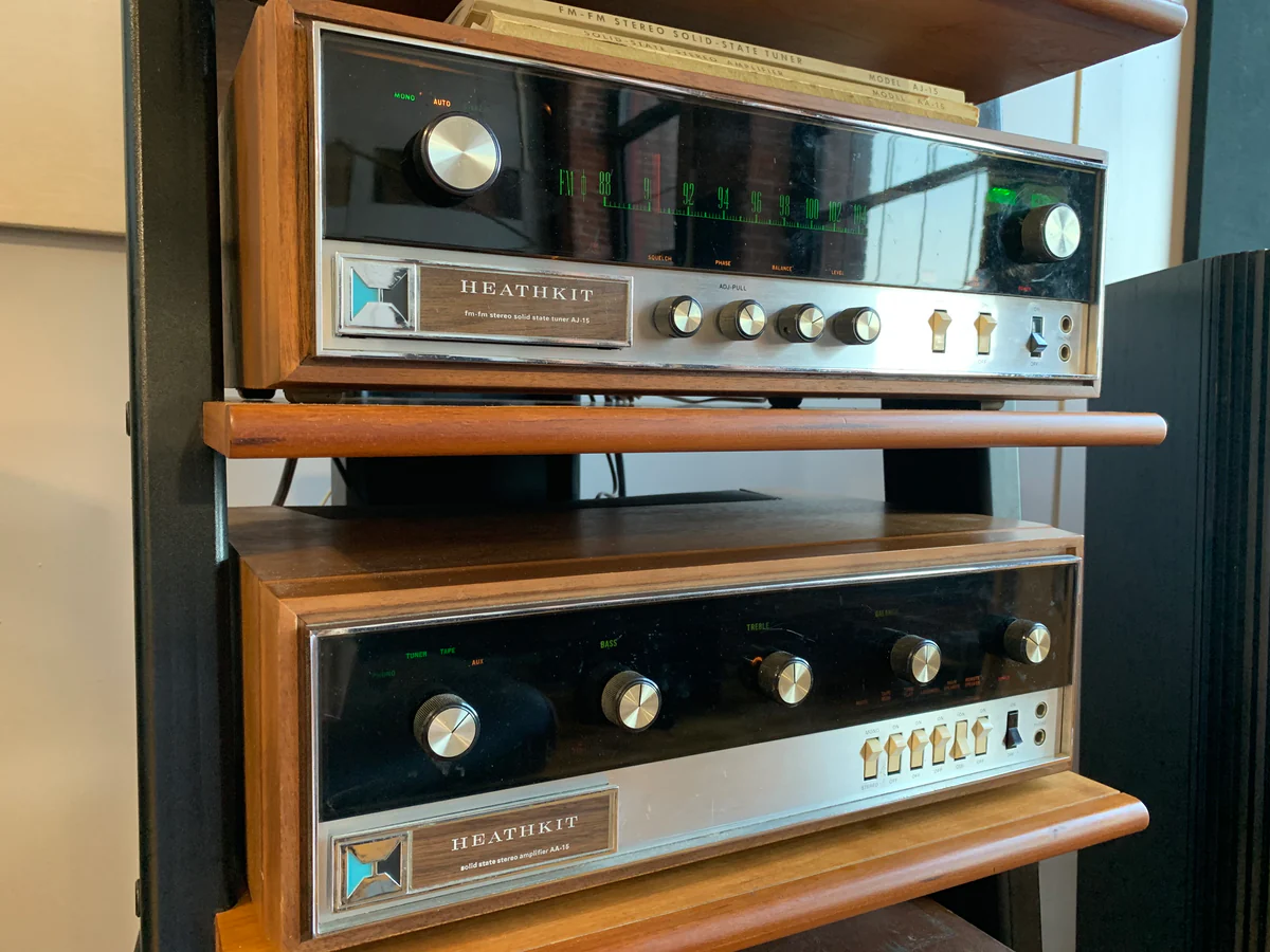 HeathKit Vintage Stereo Set - AA-15 Amplifier & AJ-15 Tuner - SOLD