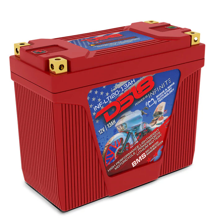 inf-lti20-13ah-top-right-2_720.webp INF-LTI20-13AH INFINITE 13 AH Lithium Battery YTX20 Case With Shake and Wake Technology and BMS - Perfect for Motorcycles