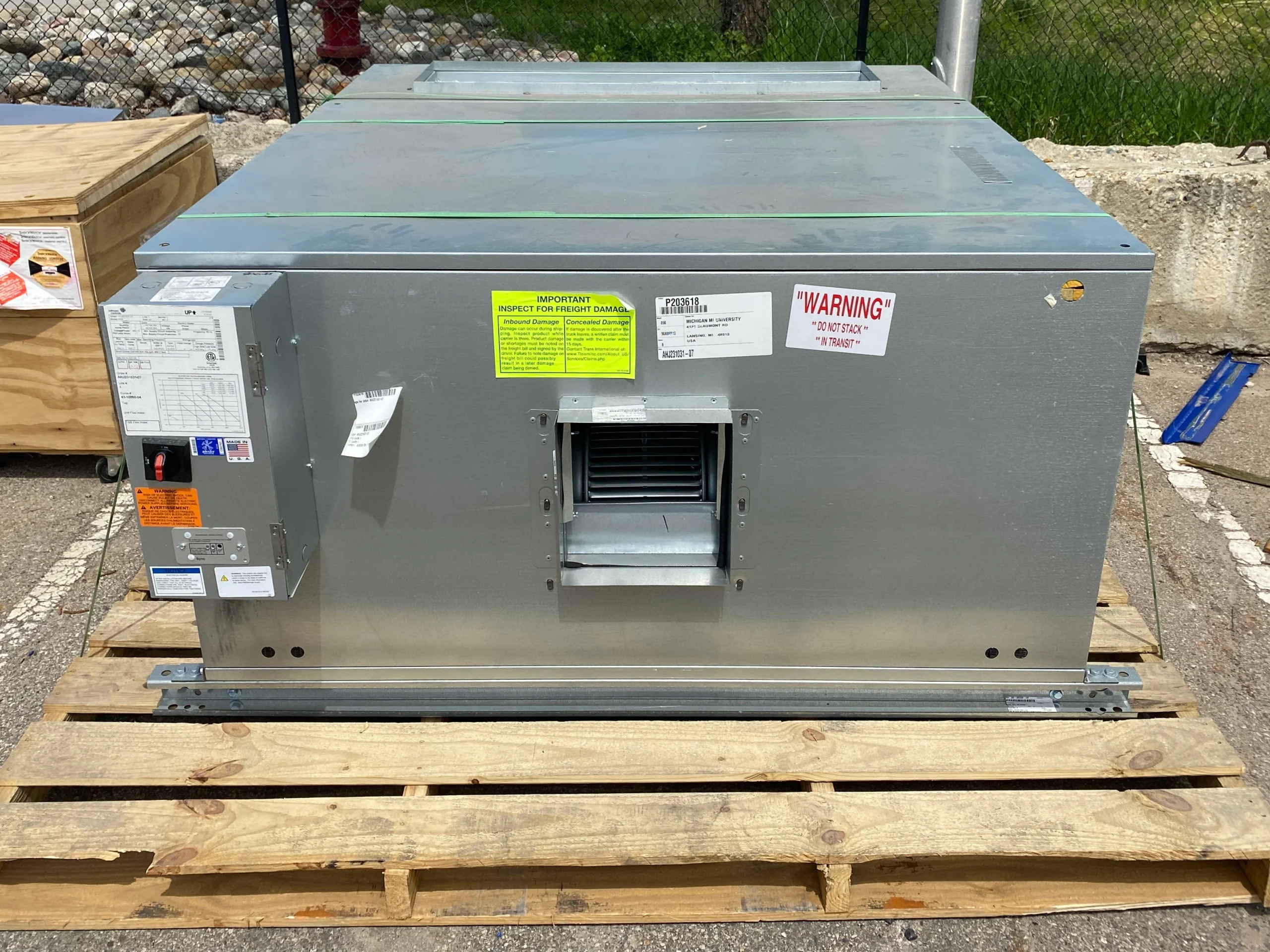 Johnson Controls #AHD Direct Drive Blower Coil Unit