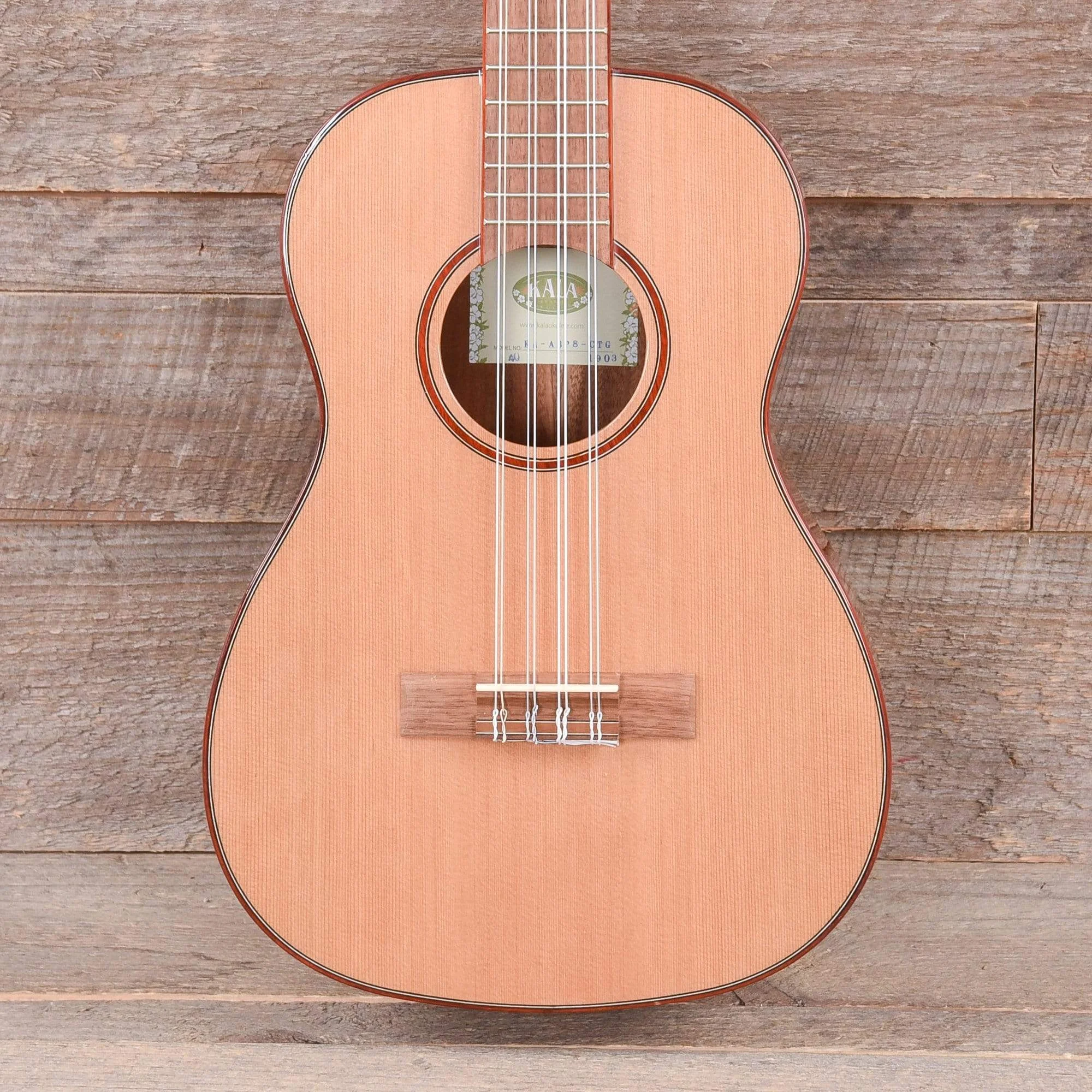 Kala KA-ABP8-CTG Baritone Ukulele Gloss Solid Cedar/Acacia 8-String