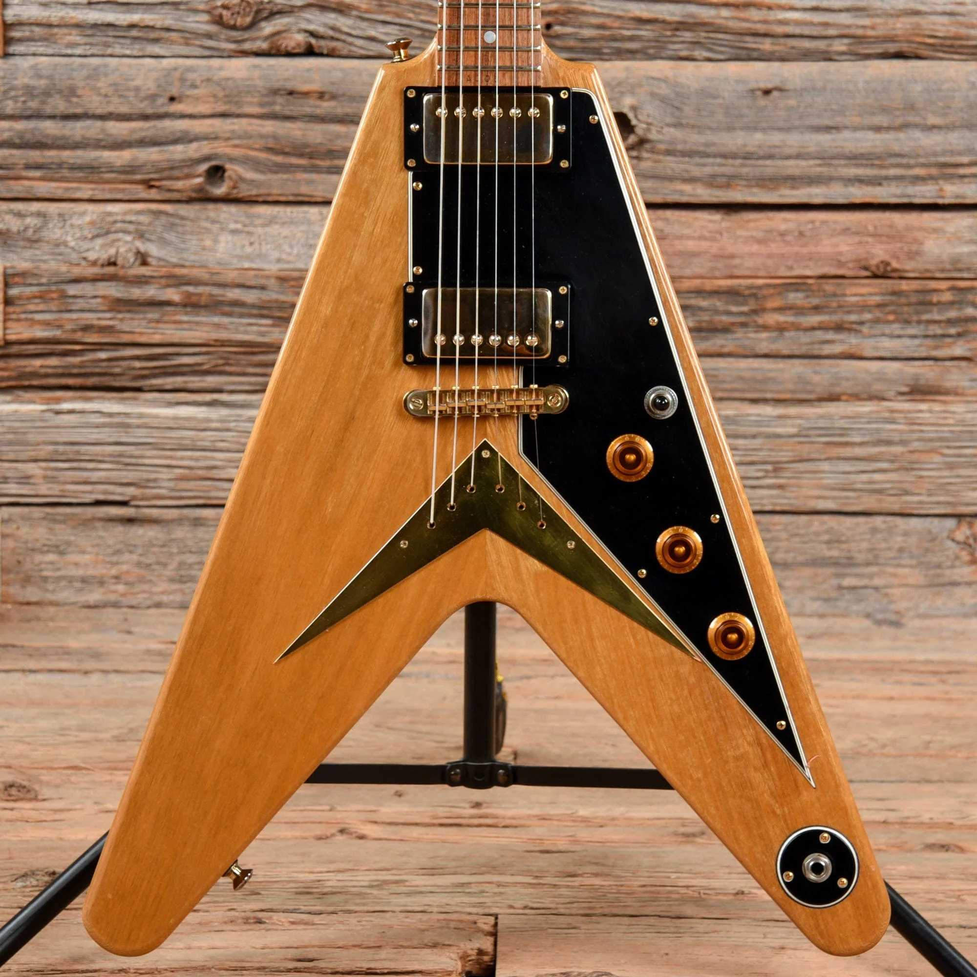 Kurt Wilson Korina Flying V Natural