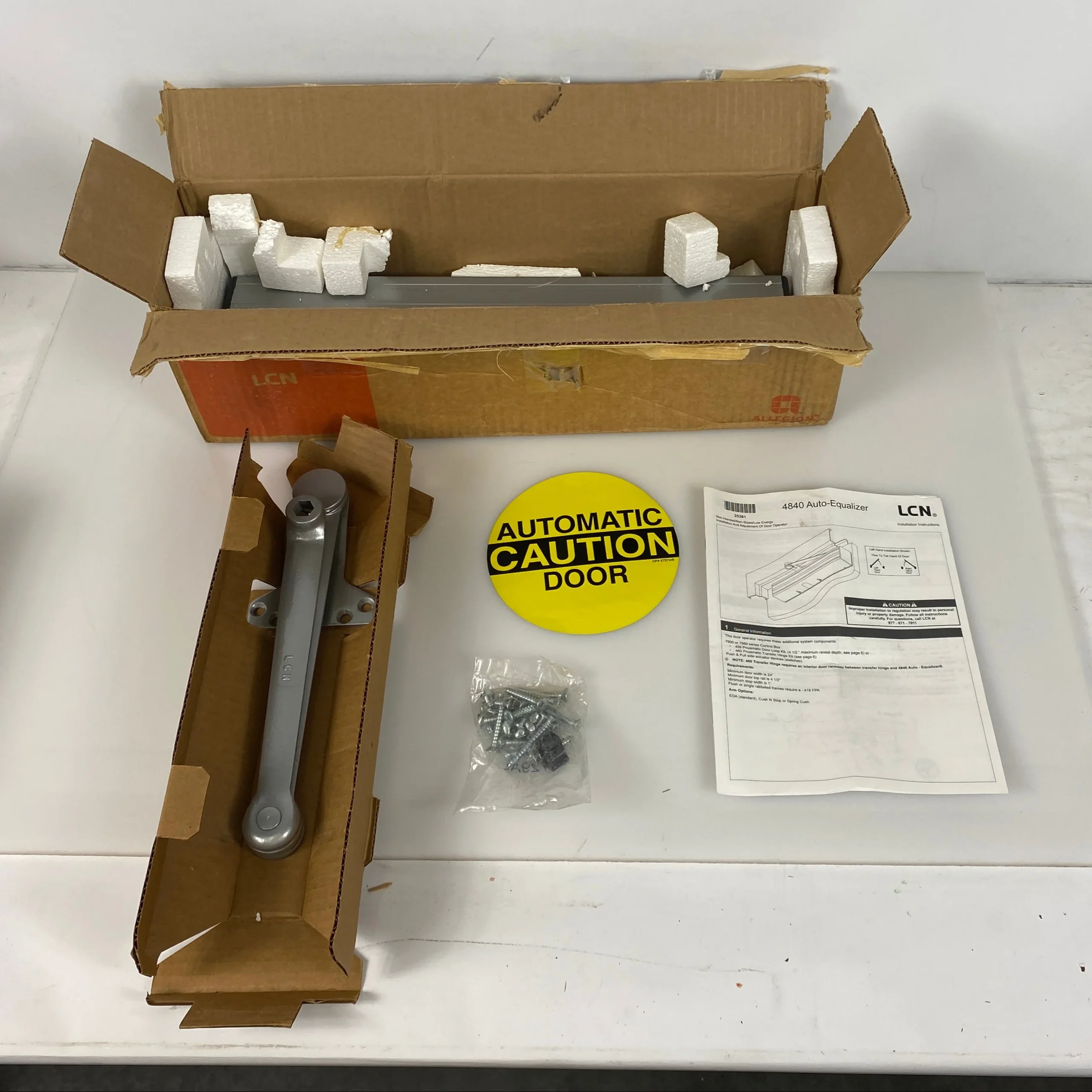 LCN #4840 Automatic Pneumatic Equalizer for Door Frames