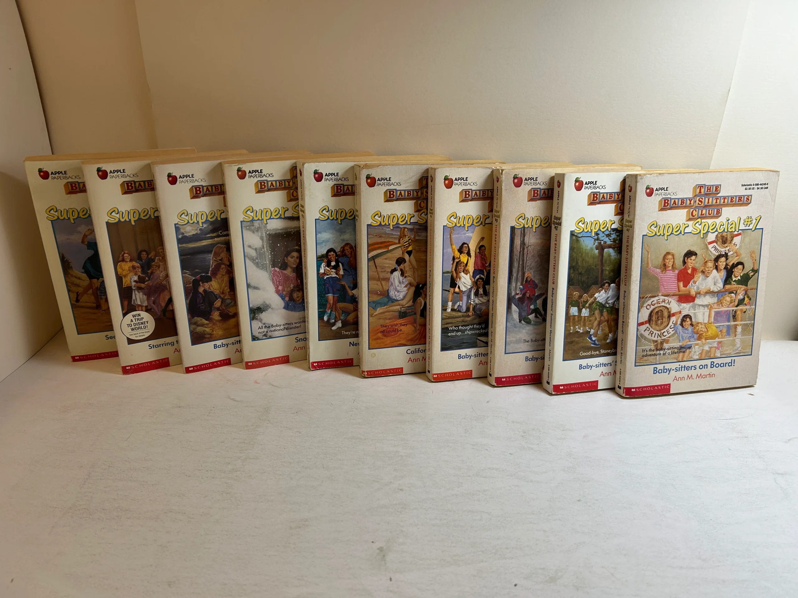 Lot of 10 The Babysitters Club Super Special #1-10 Vintage 1988-93 SC