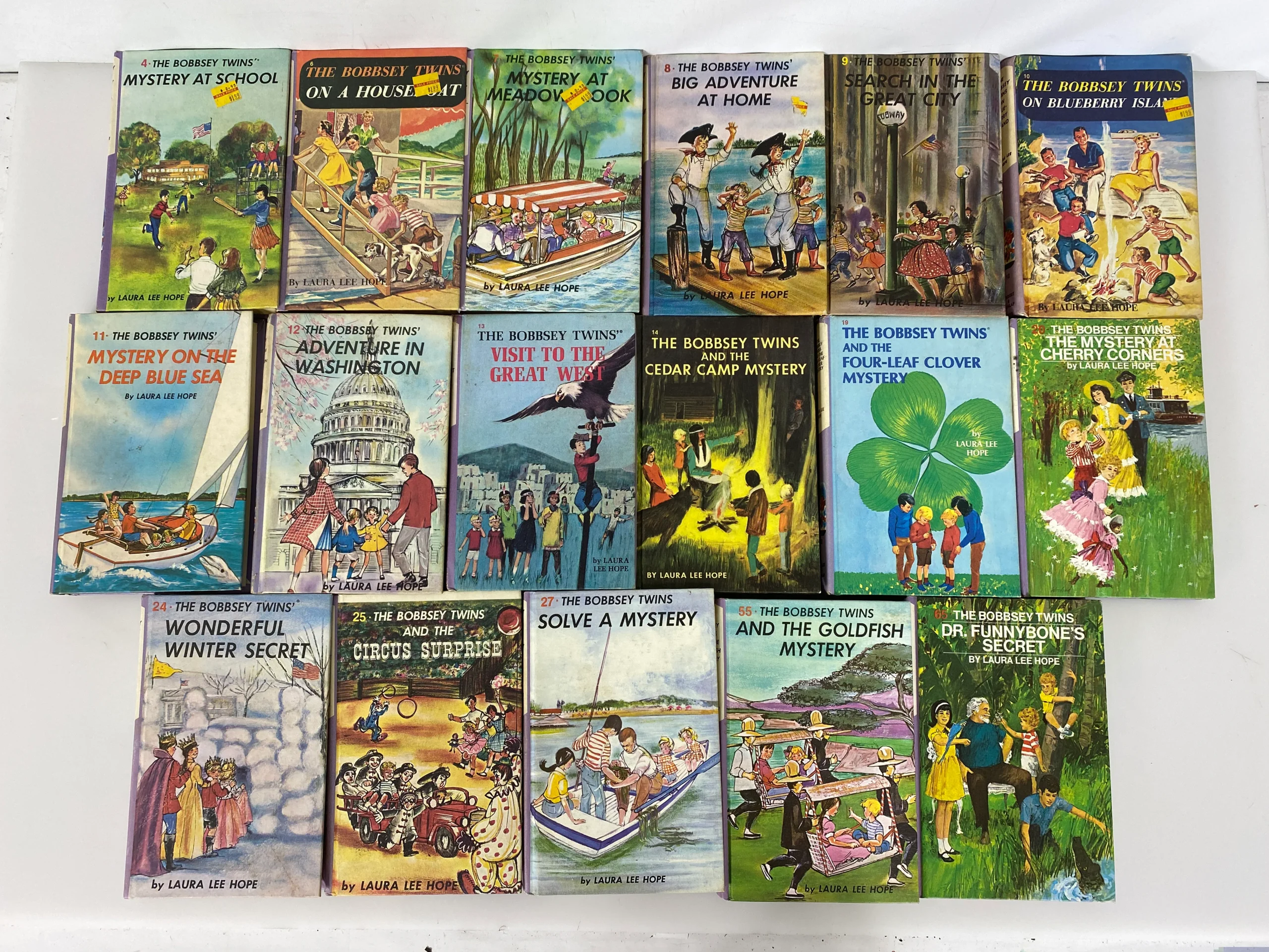 Lot of 17 Bobbsey Twins 1960-1980 HC
