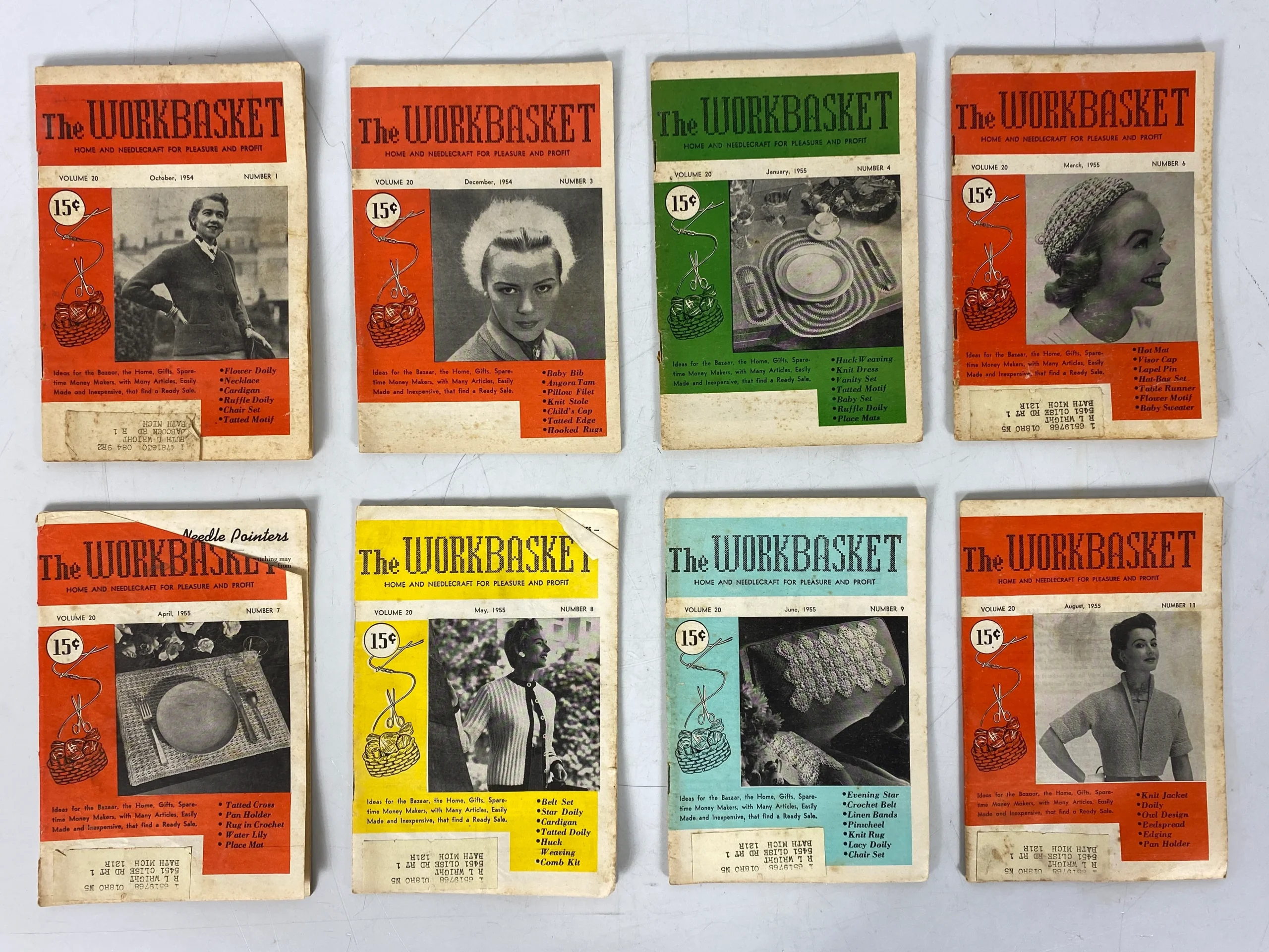 lot-of-19-the-workbasket-magazine-volume-20-21-and-27-1955-1962.webp Lot of 19 The Workbasket Magazine Volume 20, 21, and 27 (1955-1962)