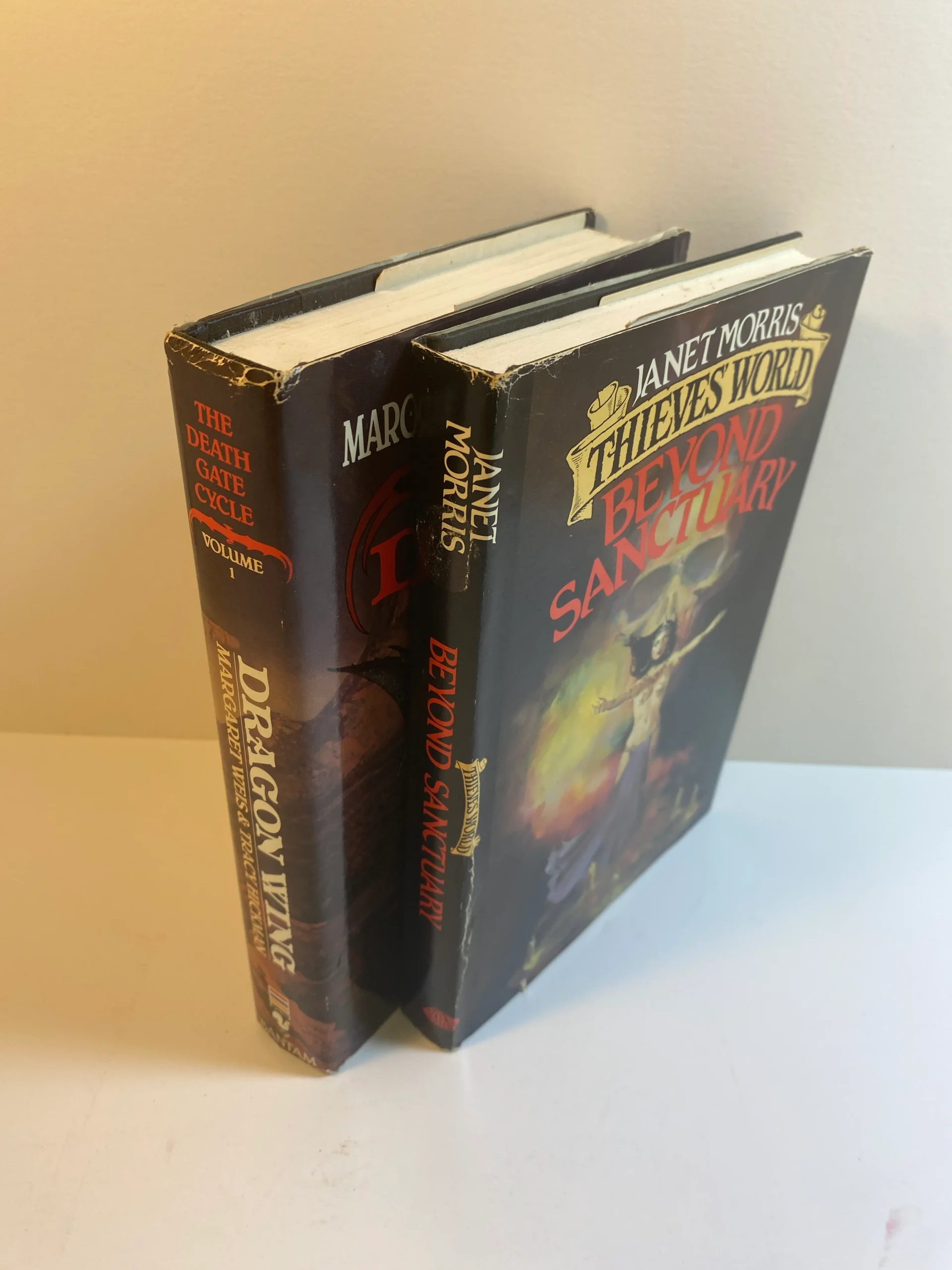lot-of-2-hc-fantasy-beyond-sanctuary-dragon-wing-volume-1-hcdj-1985-1990.webp Lot of 2 HC Fantasy Beyond Sanctuary Dragon Wing Volume 1HCDJ 1985-1990