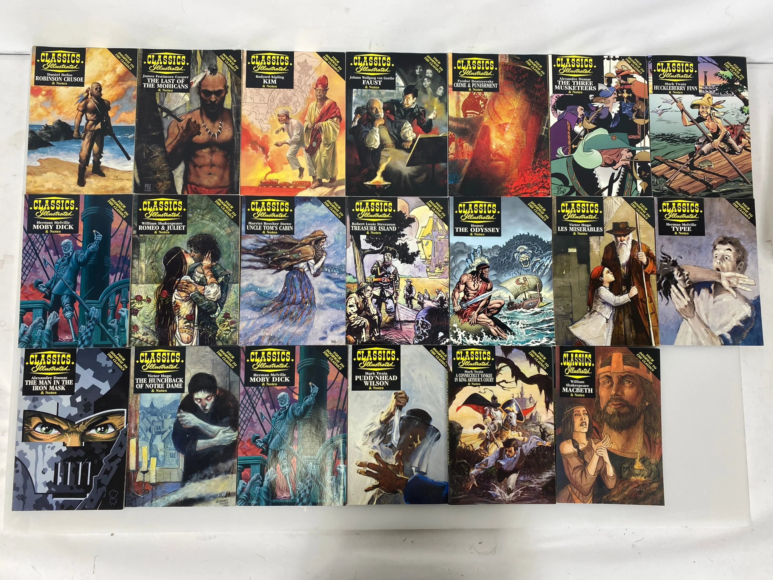 lot-of-20-acclaim-classics-illustrated-graphic-novels-with-notes-1997.webp Lot of 20 Acclaim-Classics Illustrated Graphic Novels With Notes 1997