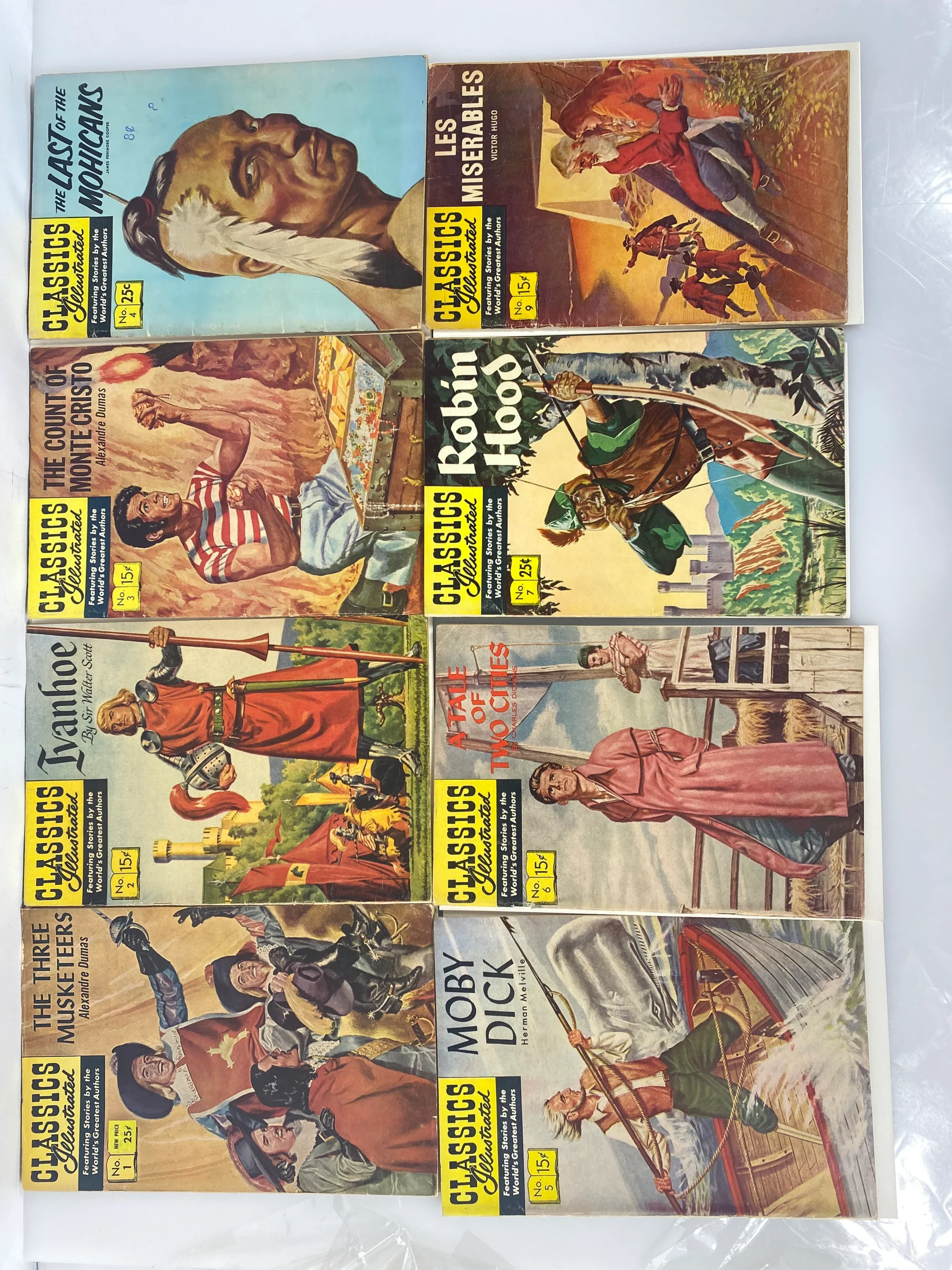 Lot of 21Classics Illustrated Comics 21-49 Reissued Covers 1950s-1960s