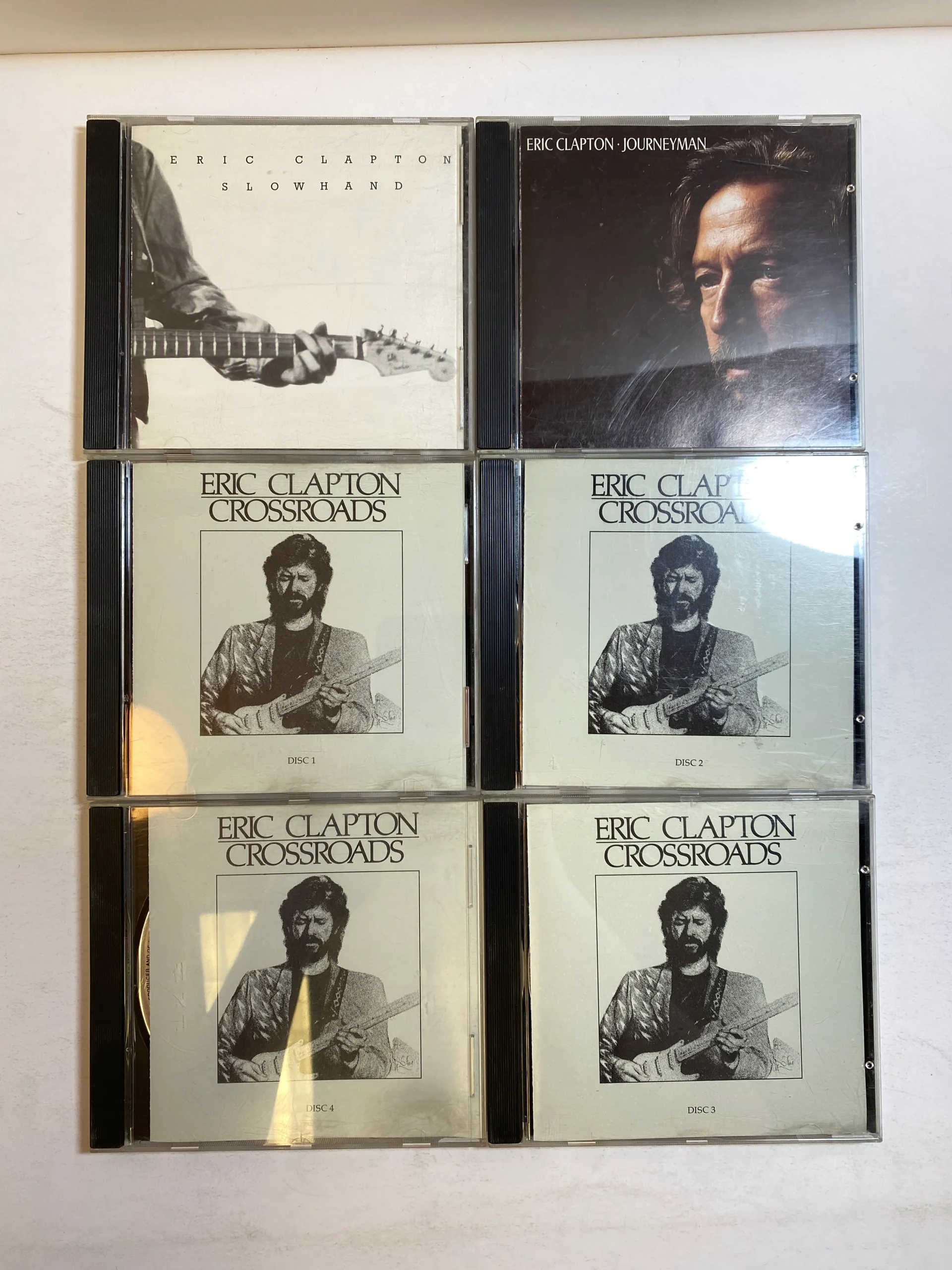 lot-of-6-eric-clapton-cds-crossroads-slowhand-journeyman-1977-1989.webp Lot of 6 Eric Clapton CDs Crossroads Slowhand Journeyman 1977-1989