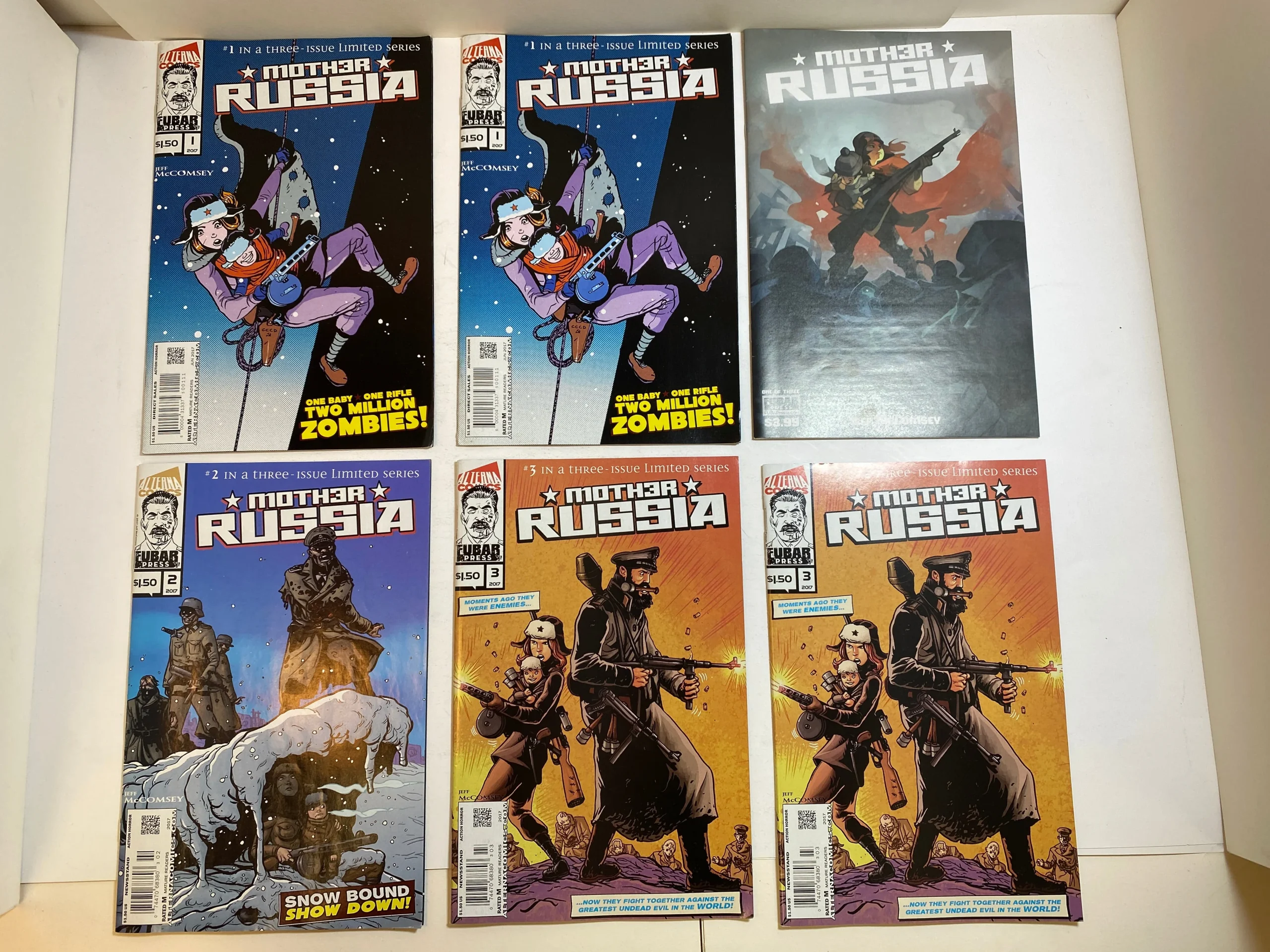 Lot of 6 Mother Russia Alterna Comic Books 2017